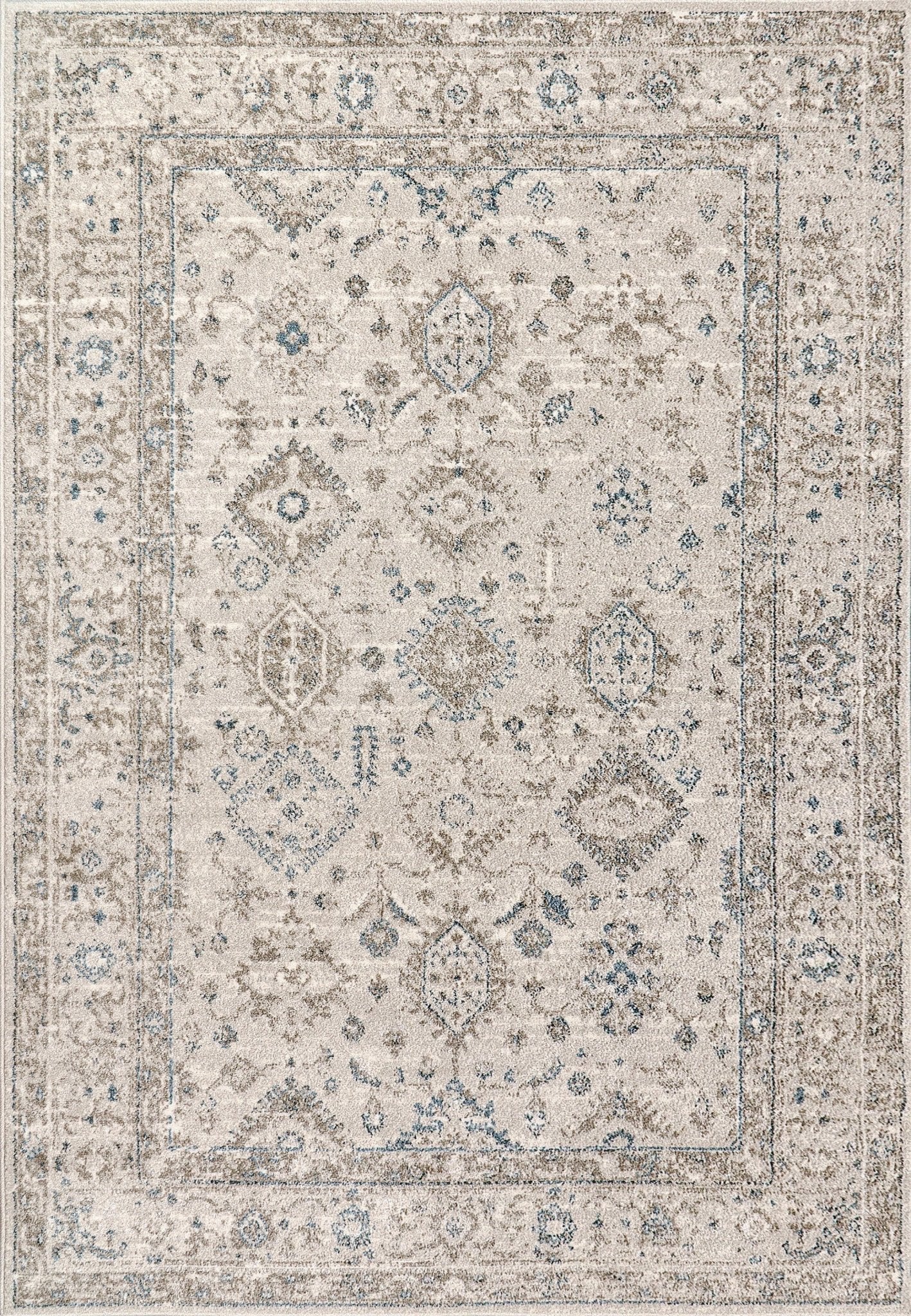 Dynamic Rugs Eclectic 6012 Cream Multi Transitional Machine - Made Rug - Rugs - Dynamic Rugs - Atlanta Designer Rugs