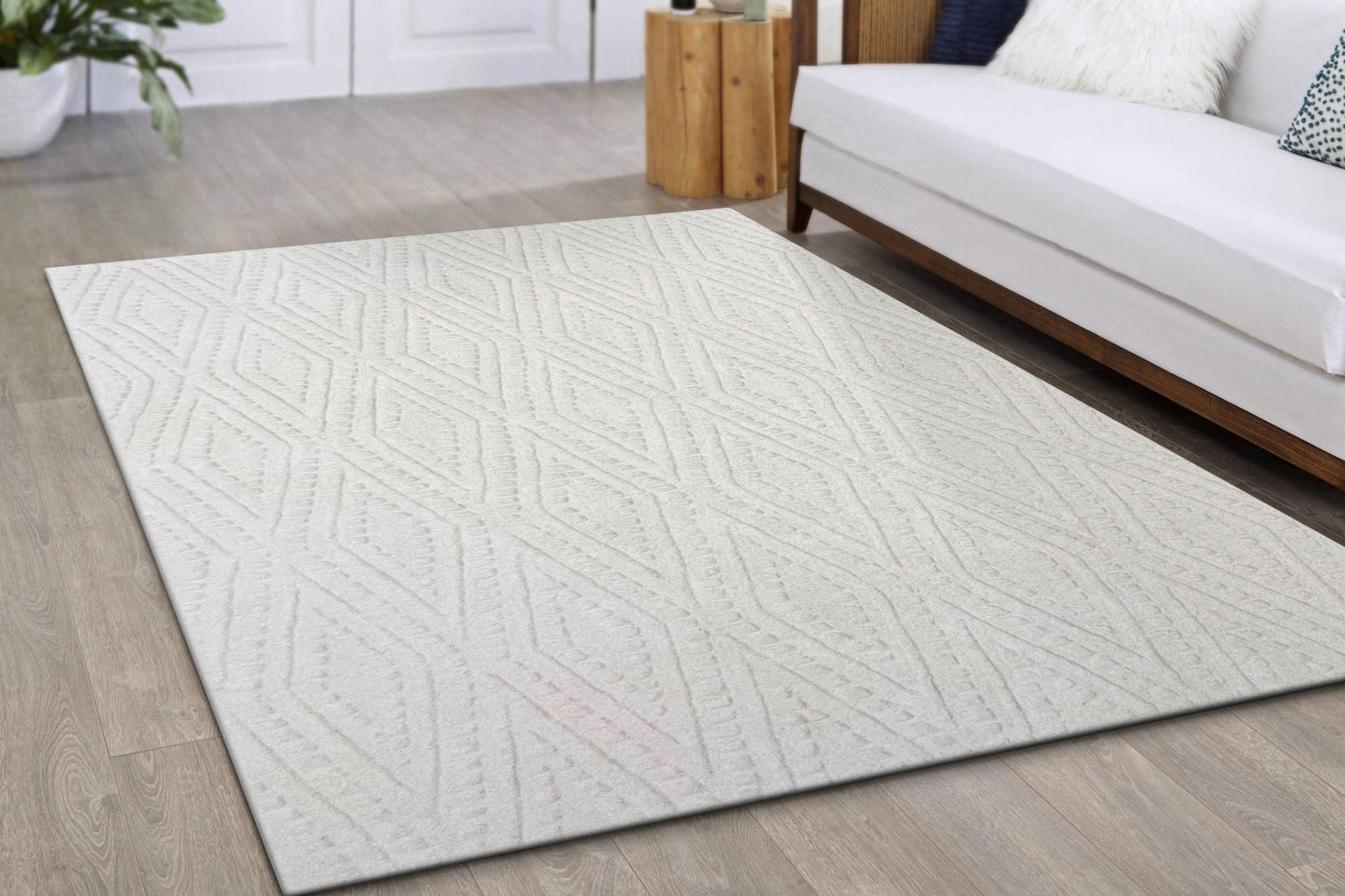 Dynamic Rugs Aria 8554 Ivory Modern Handmade Rug - Rugs - Dynamic Rugs - Atlanta Designer Rugs