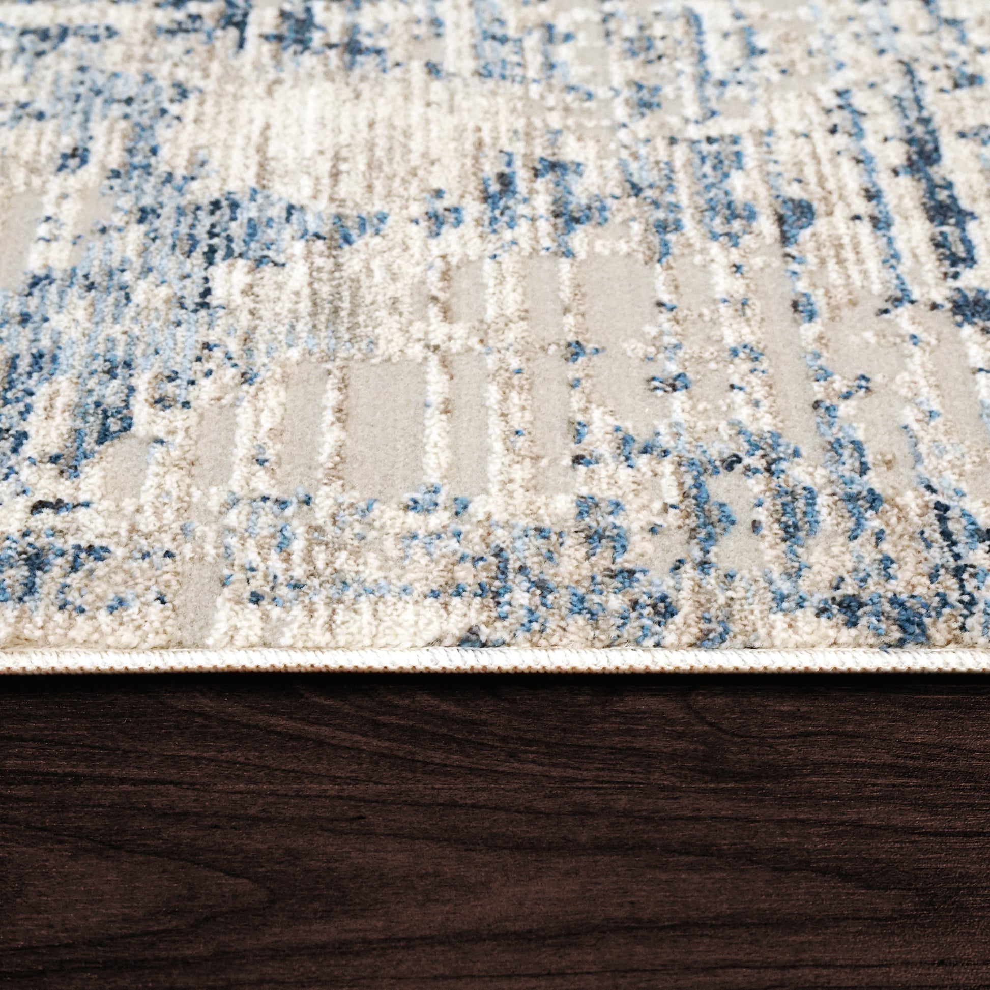 Dynamic Rugs Mood 8451 Ivory Blue Grey Modern Machine - Made Rug - Rugs - Dynamic Rugs - Atlanta Designer Rugs