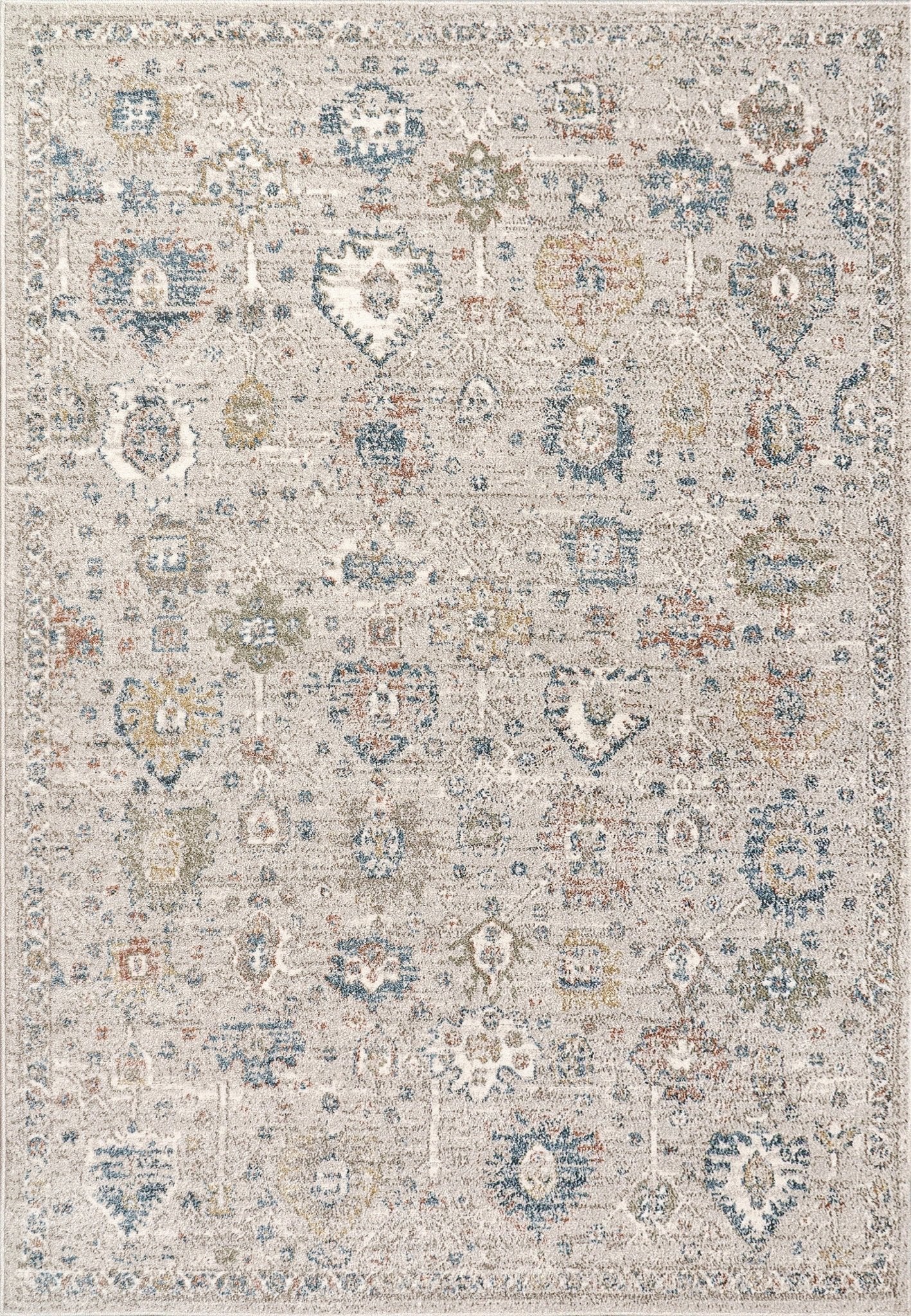 Dynamic Rugs Eclectic 6010 Cream Multi Transitional Machine - Made Rug - Rugs - Dynamic Rugs - Atlanta Designer Rugs