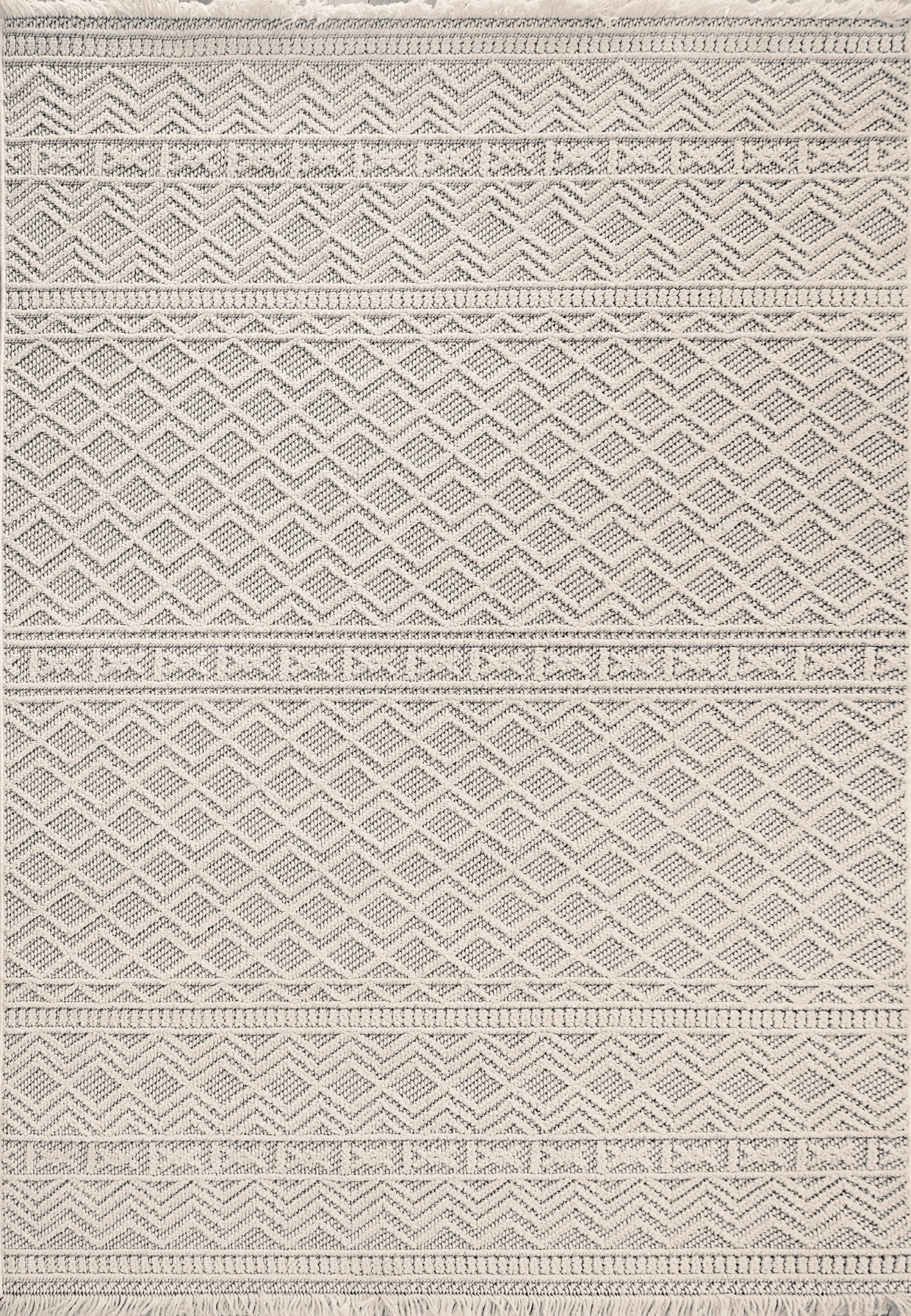 Dynamic Rugs Seville 3610 Ivory Soft Grey Modern Machine - Made Rug - Rugs - Dynamic Rugs - Atlanta Designer Rugs