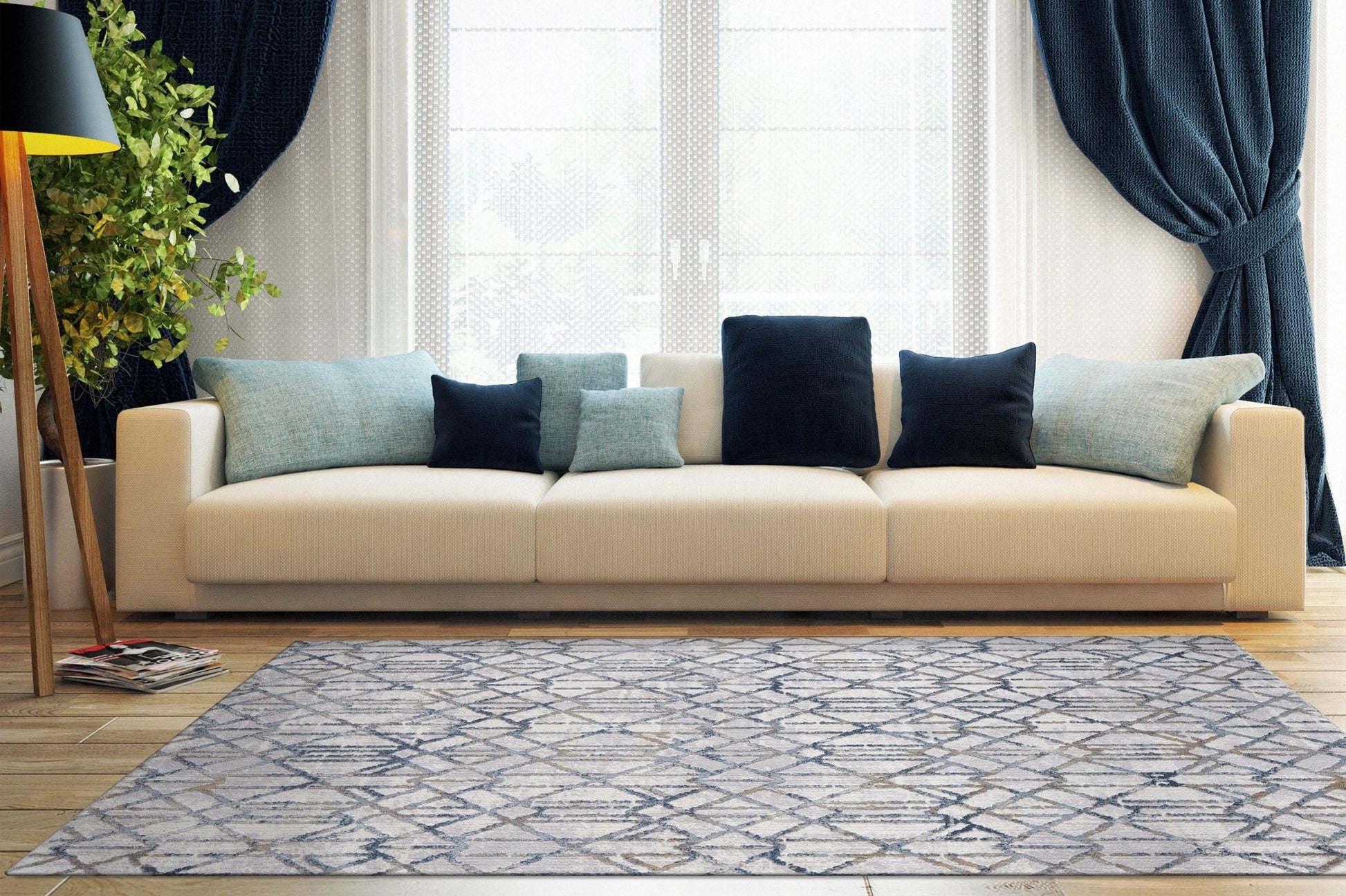 Dynamic Rugs Castilla 3527 Grey Multi Modern Machine - Made Rug - Rugs - Dynamic Rugs - Atlanta Designer Rugs