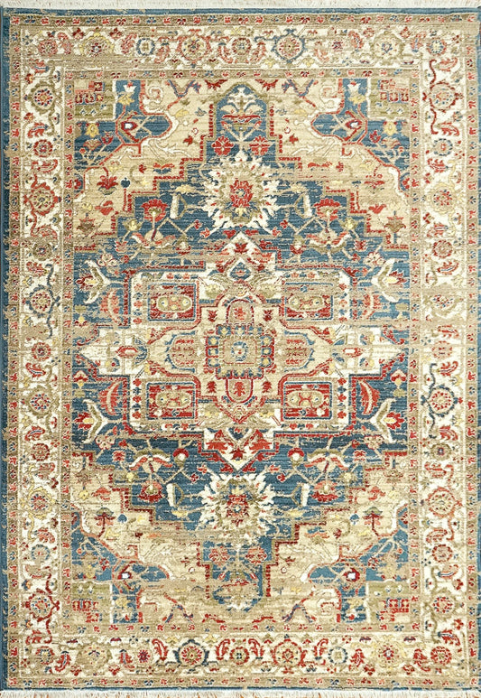 Dynamic Rugs Juno 6882 Navy Red Transitional Machine - Made Rug - Rugs - Dynamic Rugs - Atlanta Designer Rugs