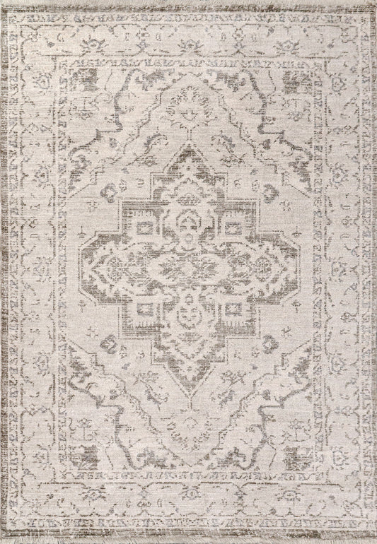 Dynamic Rugs Calypso 13500 Ivory Grey Traditional Machine-Made Rug