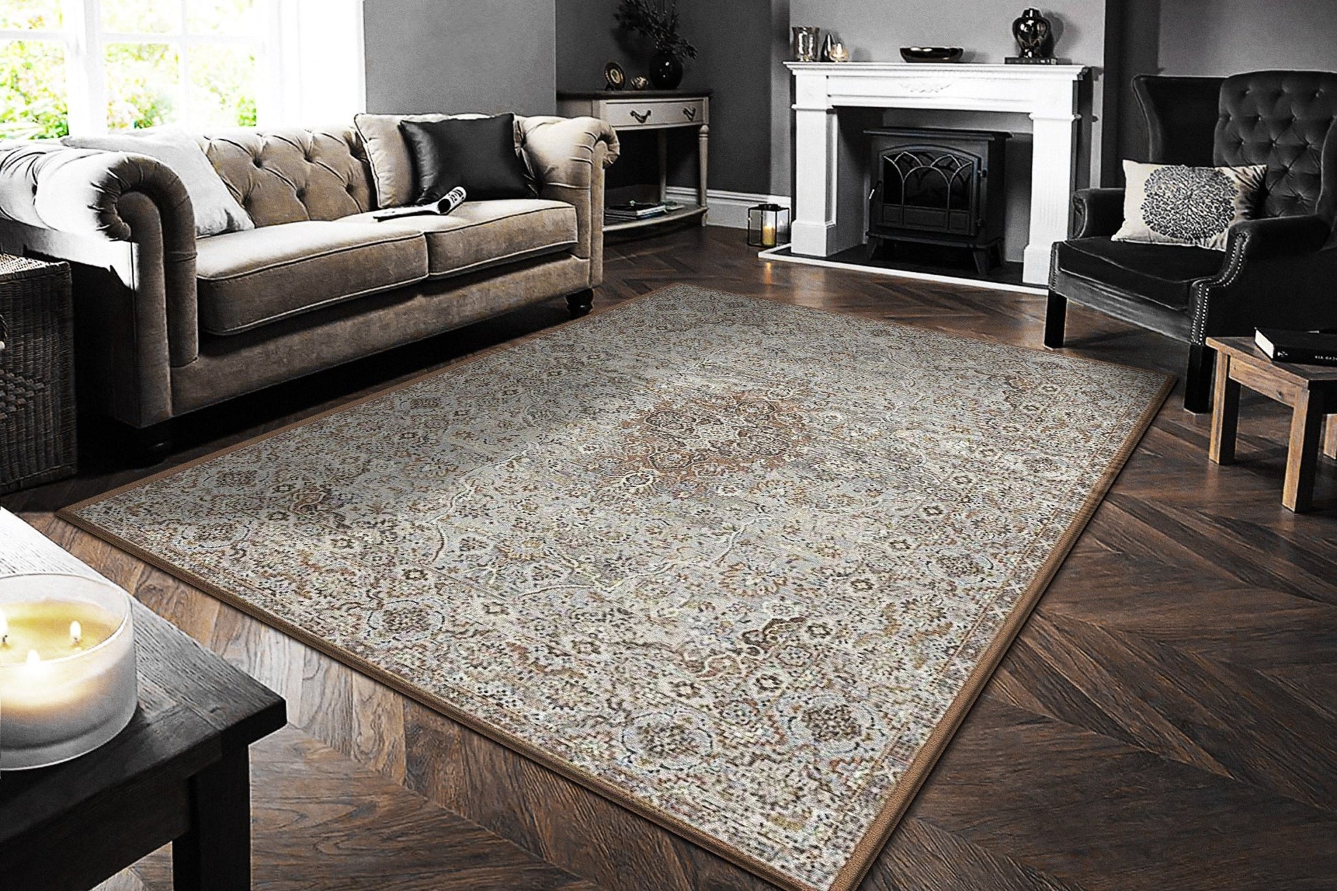 Dynamic Rugs Ancient Garden 57275 Beige Multi Traditional Machine - Made Rug - Rugs - Dynamic Rugs - Atlanta Designer Rugs