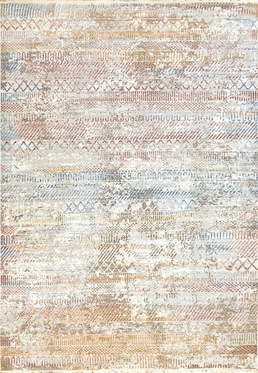 Dynamic Rugs Mood 8450 Ivory Red Modern Machine - Made Rug - Rugs - Dynamic Rugs - Atlanta Designer Rugs