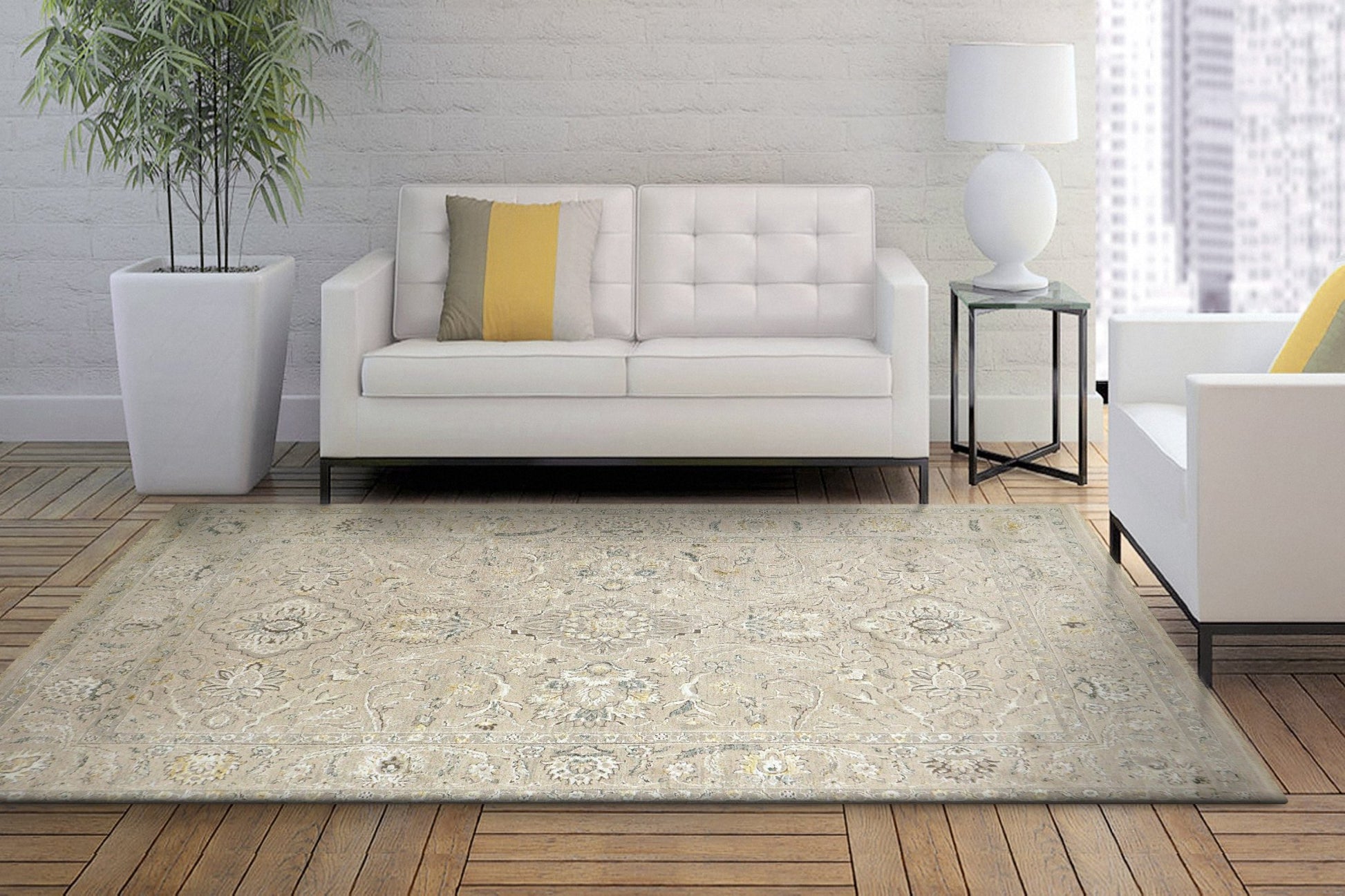 Dynamic Rugs Hudson 1450 Beige Ivory Traditional Machine - Made Rug - Rugs - Dynamic Rugs - Atlanta Designer Rugs