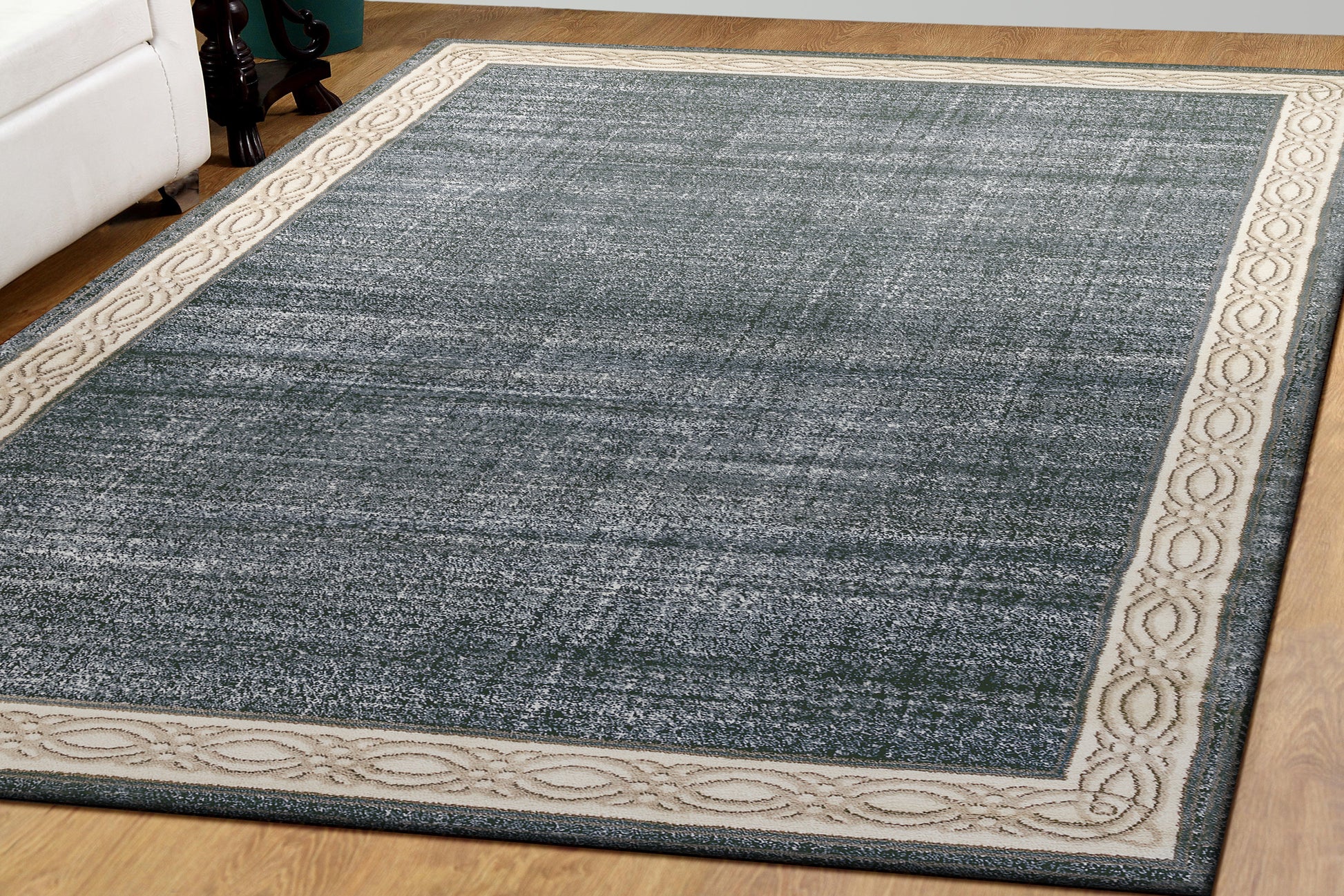 Dynamic Rugs Yazd 1770 Blue Grey Traditional Machine-Made Rug