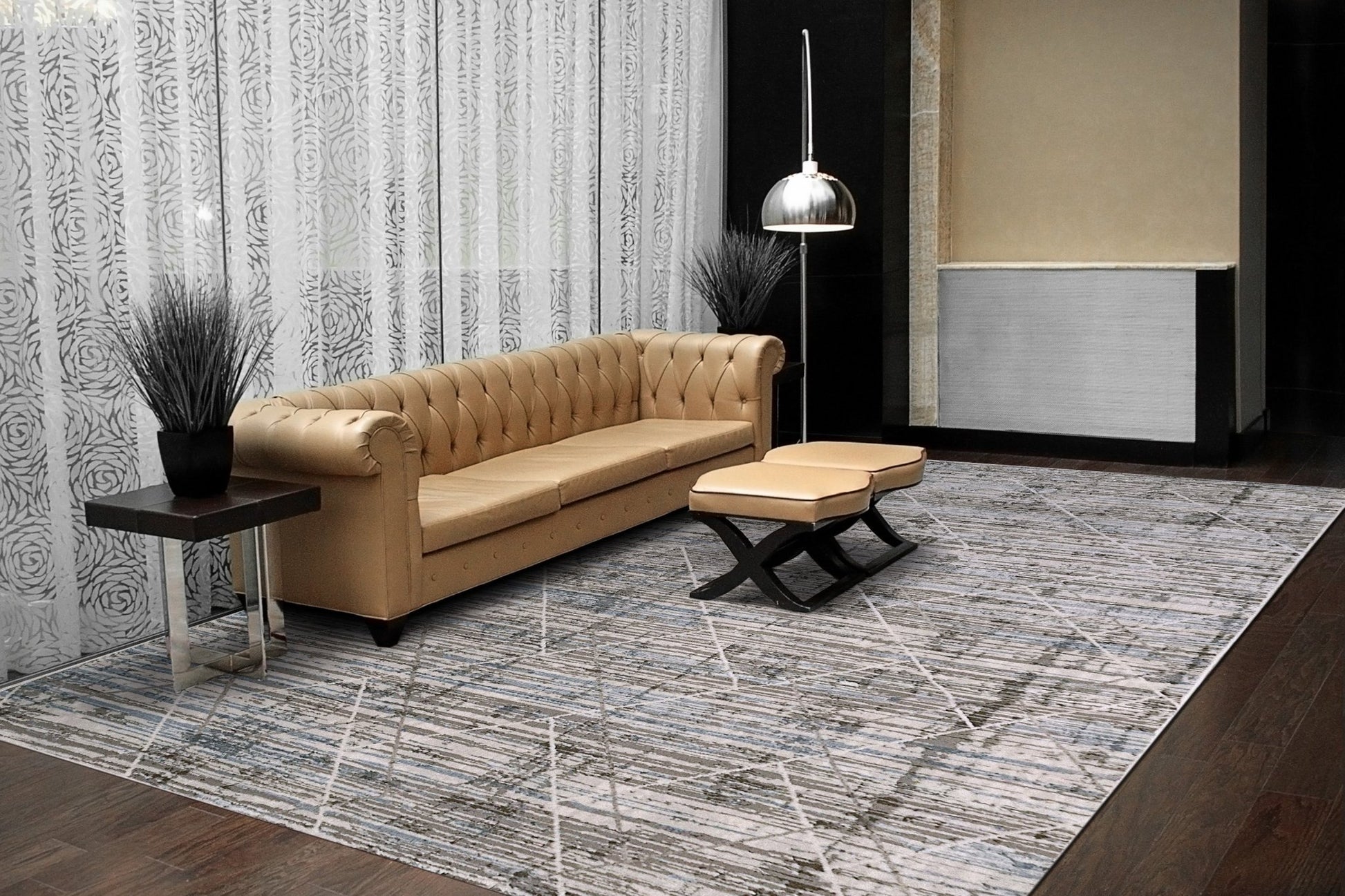 Dynamic Rugs Harlow 4801 Grey Blue Modern Machine - Made Rug - Rugs - Dynamic Rugs - Atlanta Designer Rugs