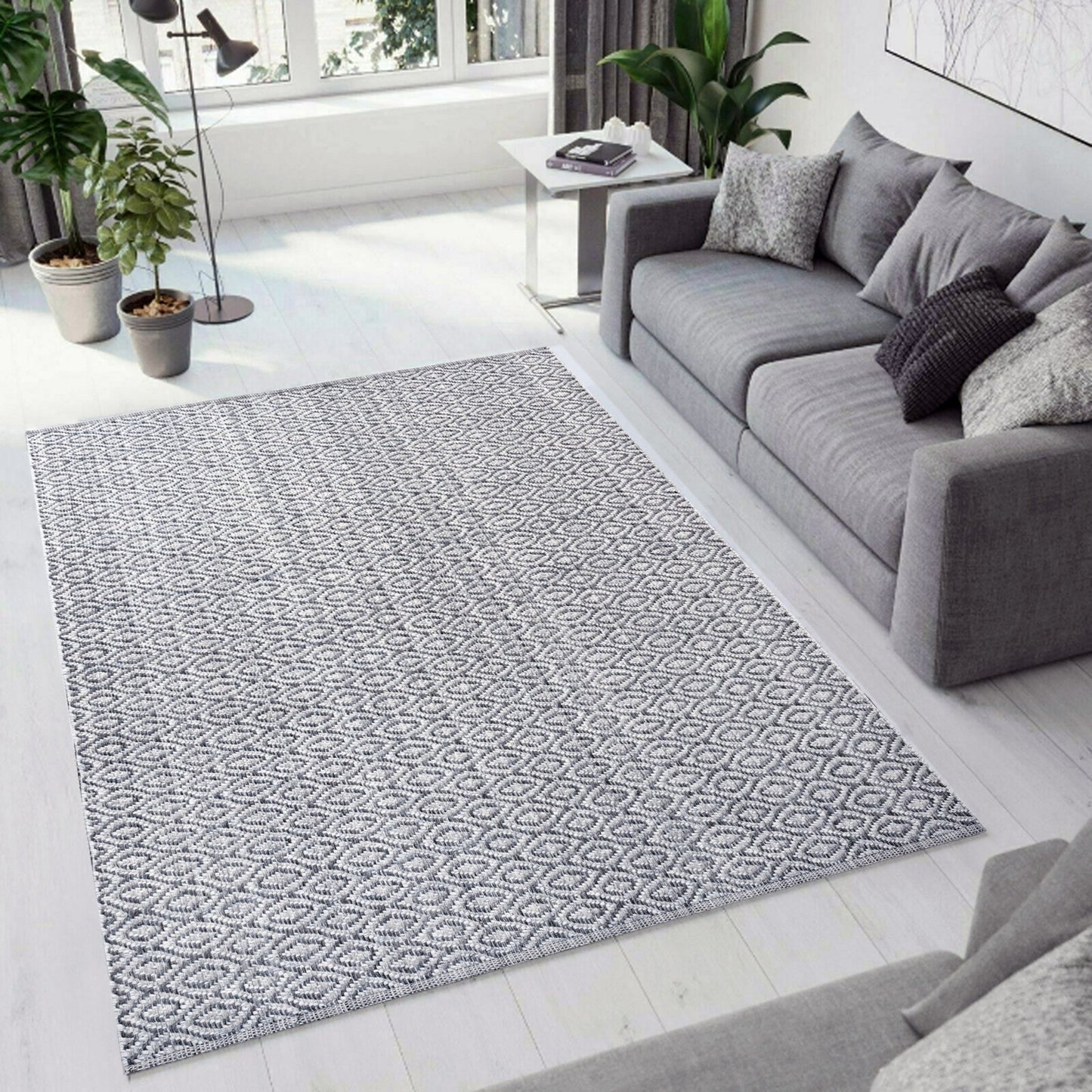 Dynamic Rugs Allegra 2987 Grey Ivory Denim Modern Handmade Rug - Rugs - Dynamic Rugs - Atlanta Designer Rugs