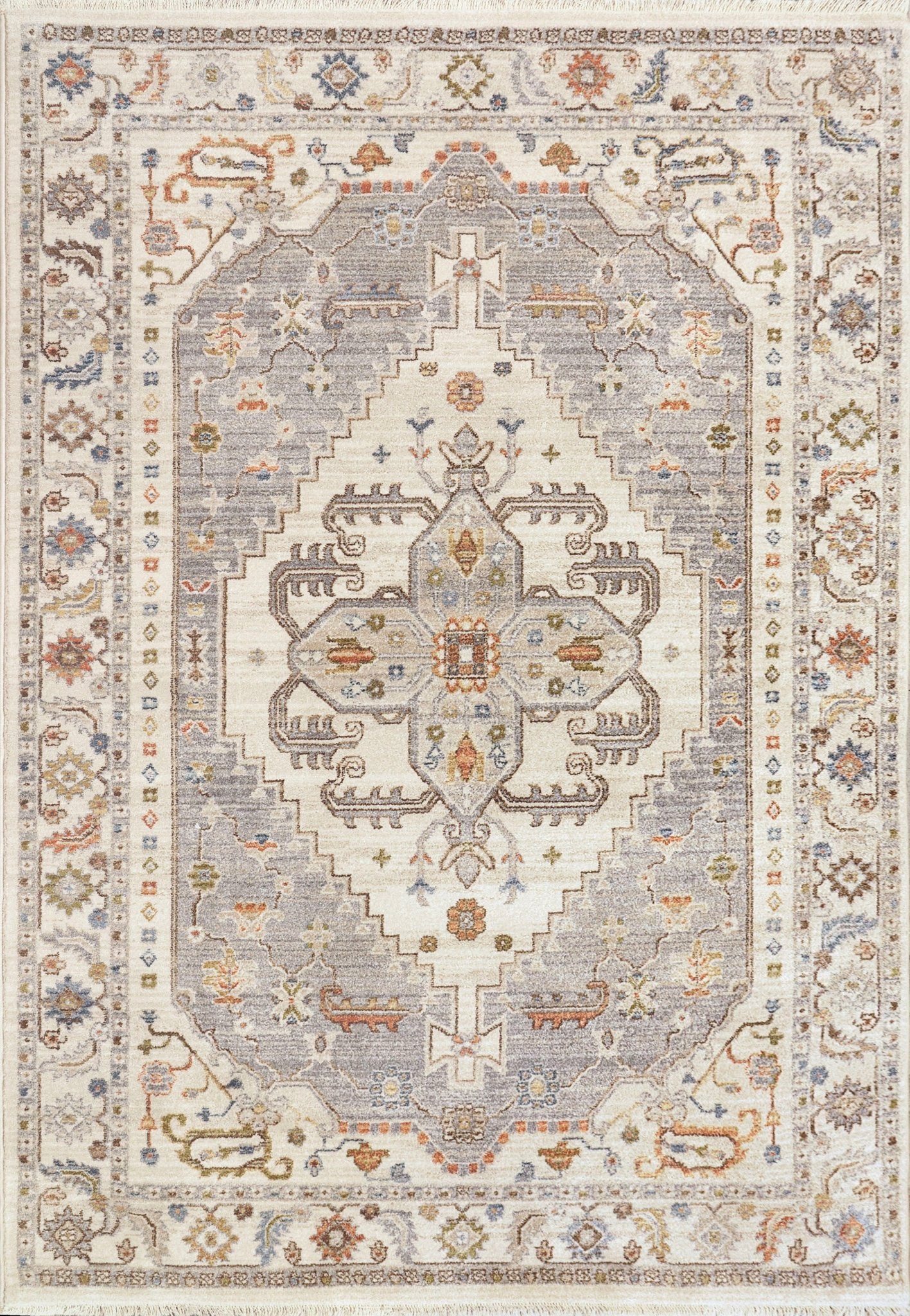 Dynamic Rugs Juno 6884 Ivory Grey Traditional Machine - Made Rug - Rugs - Dynamic Rugs - Atlanta Designer Rugs