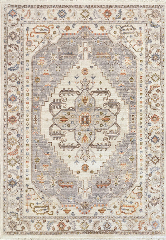 Dynamic Rugs Juno 6884 Ivory Grey Traditional Machine - Made Rug - Rugs - Dynamic Rugs - Atlanta Designer Rugs