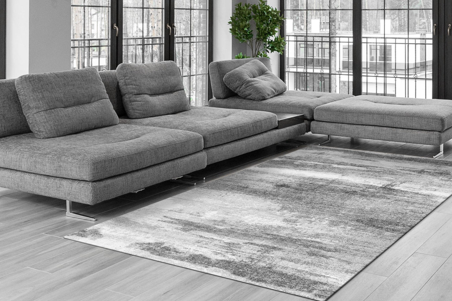 Dynamic Rugs Rhythm 6421 Grey Taupe Modern Machine - Made Rug - Rugs - Dynamic Rugs - Atlanta Designer Rugs