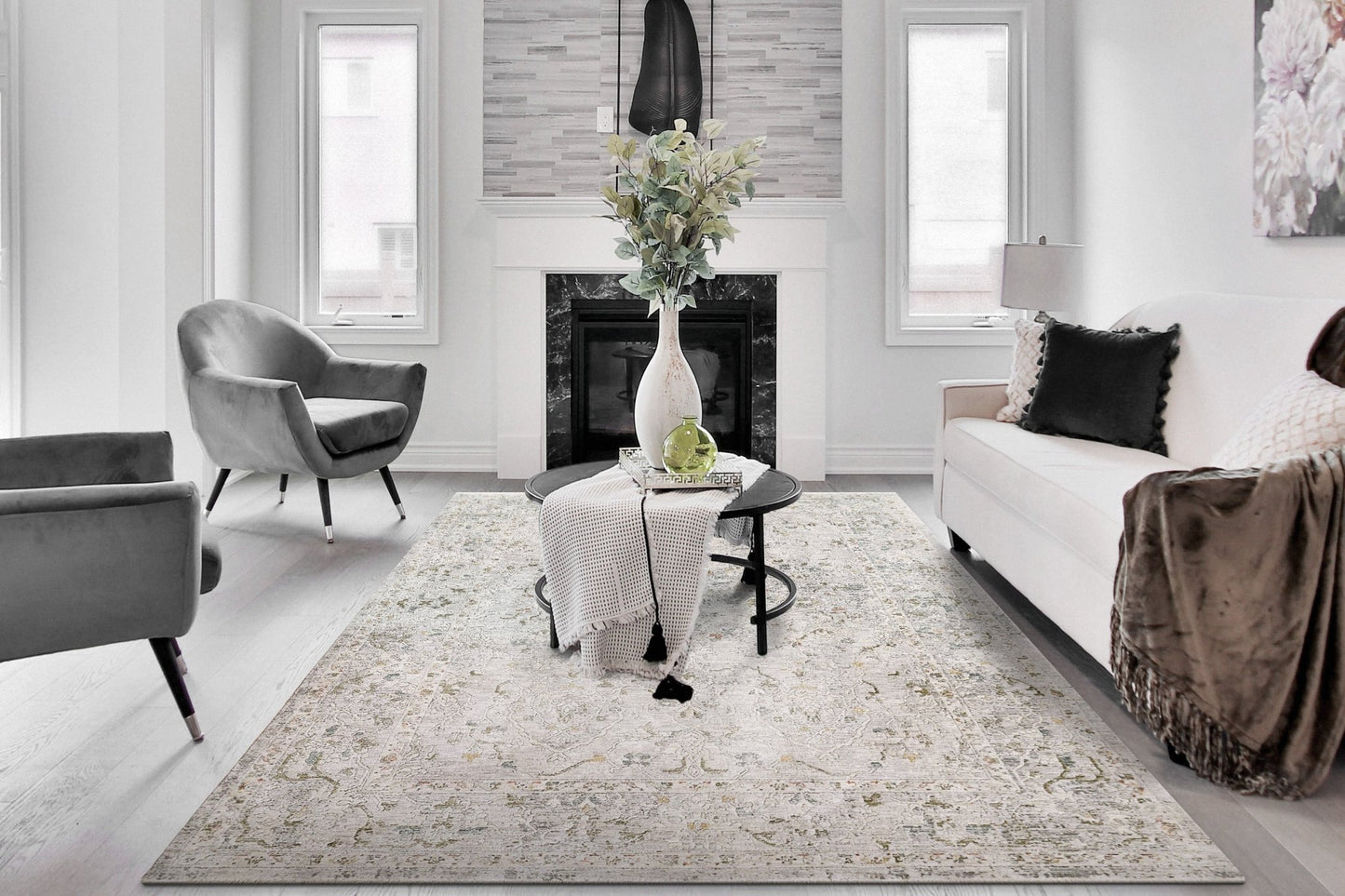 Dynamic Rugs Skyler 6711 Grey Multi Transitional Machine - Made Rug - Rugs - Dynamic Rugs - Atlanta Designer Rugs