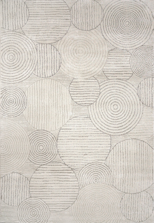 Dynamic Rugs Monroe 9815 Ivory Grey Modern Machine-Made Rug