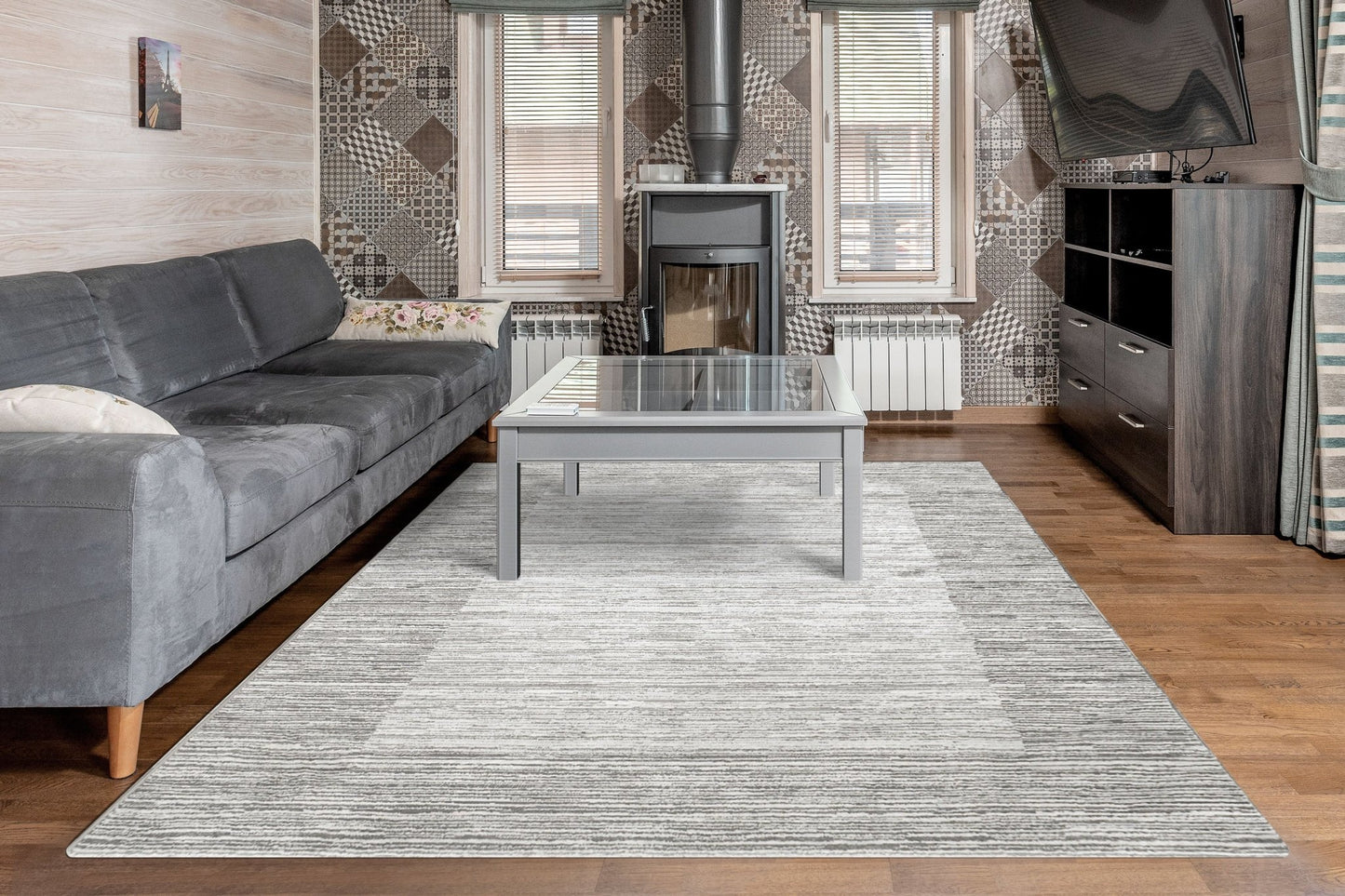 Dynamic Rugs Rori 9356 Grey Charcoal Modern Machine - Made Rug - Rugs - Dynamic Rugs - Atlanta Designer Rugs