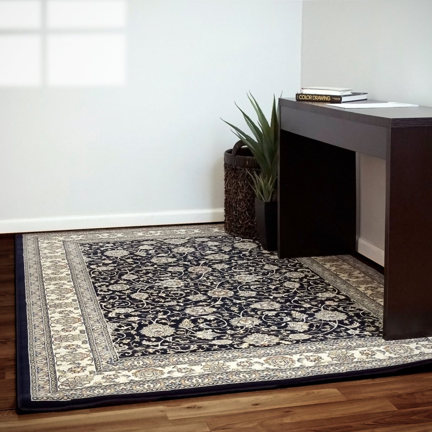 Dynamic Rugs Ancient Garden 57120 Navy Traditional Machine - Made Rug - Rugs - Dynamic Rugs - Atlanta Designer Rugs