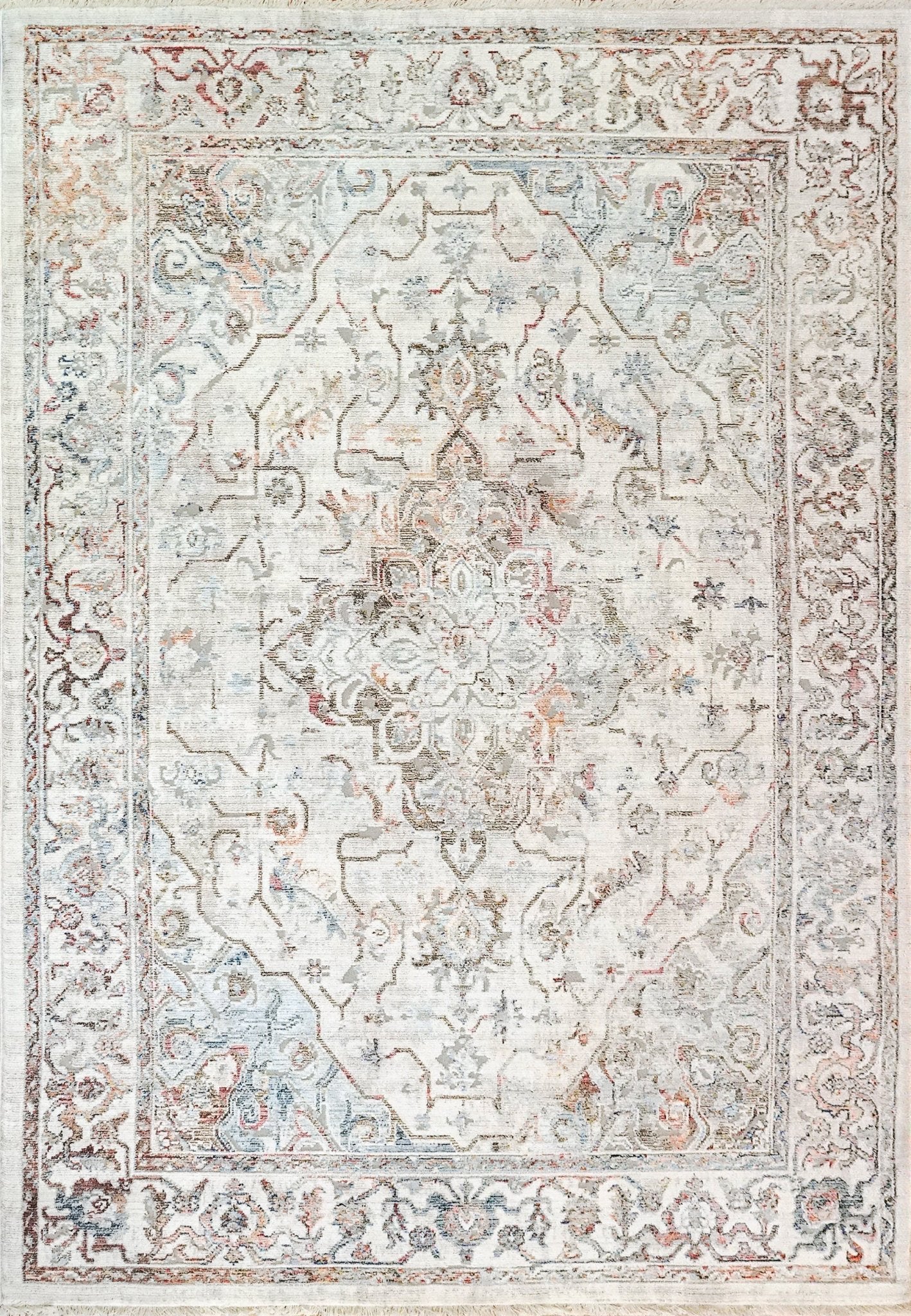 Dynamic Rugs Mood 8457 Red Blue Ivory Modern Machine - Made Rug - Rugs - Dynamic Rugs - Atlanta Designer Rugs