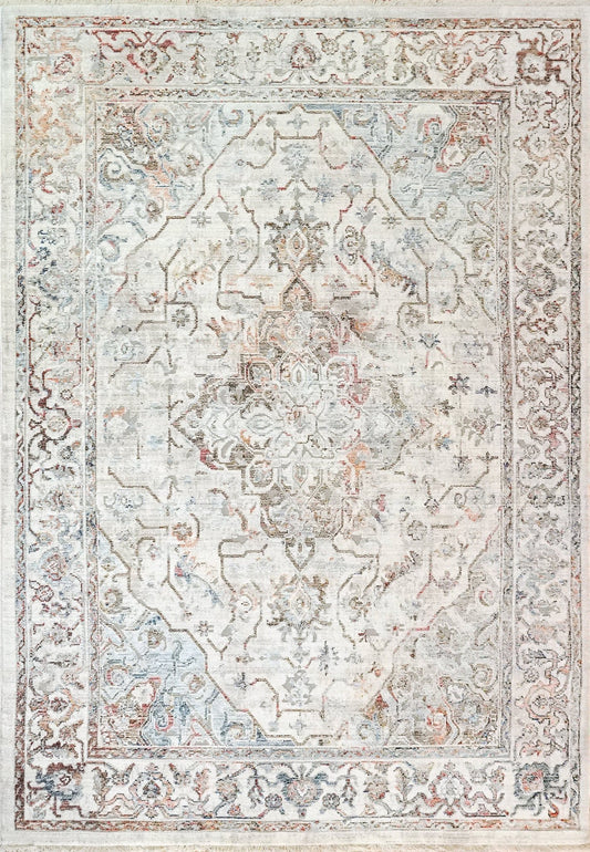 Dynamic Rugs Mood 8457 Red Blue Ivory Modern Machine - Made Rug - Rugs - Dynamic Rugs - Atlanta Designer Rugs