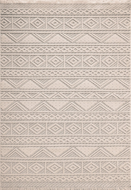 Dynamic Rugs Seville 3607 Ivory Soft Grey Modern Machine - Made Rug - Rugs - Dynamic Rugs - Atlanta Designer Rugs