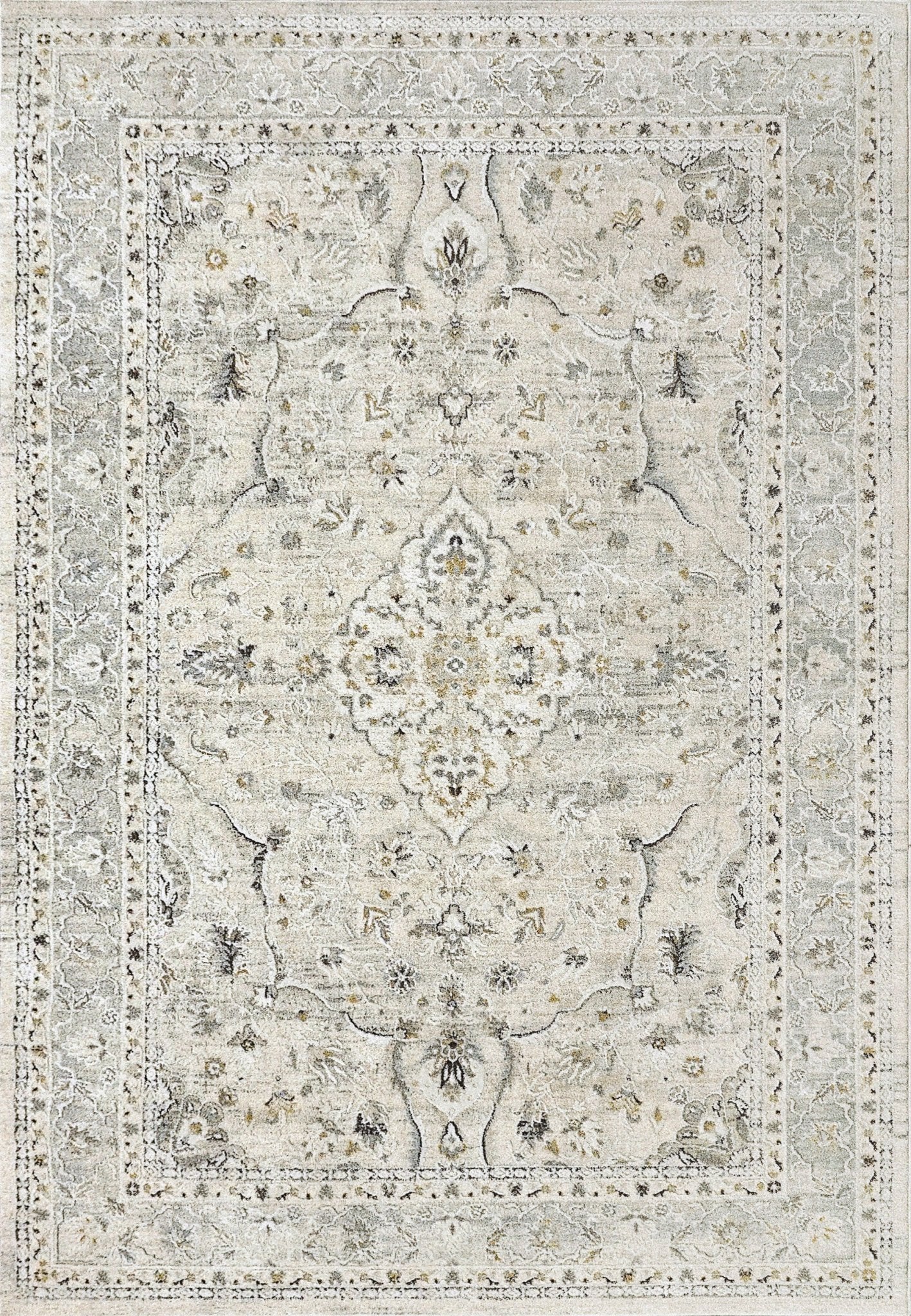 Dynamic Rugs Annalise 7605 Cream Blue Traditional Machine - Made Rug - Rugs - Dynamic Rugs - Atlanta Designer Rugs