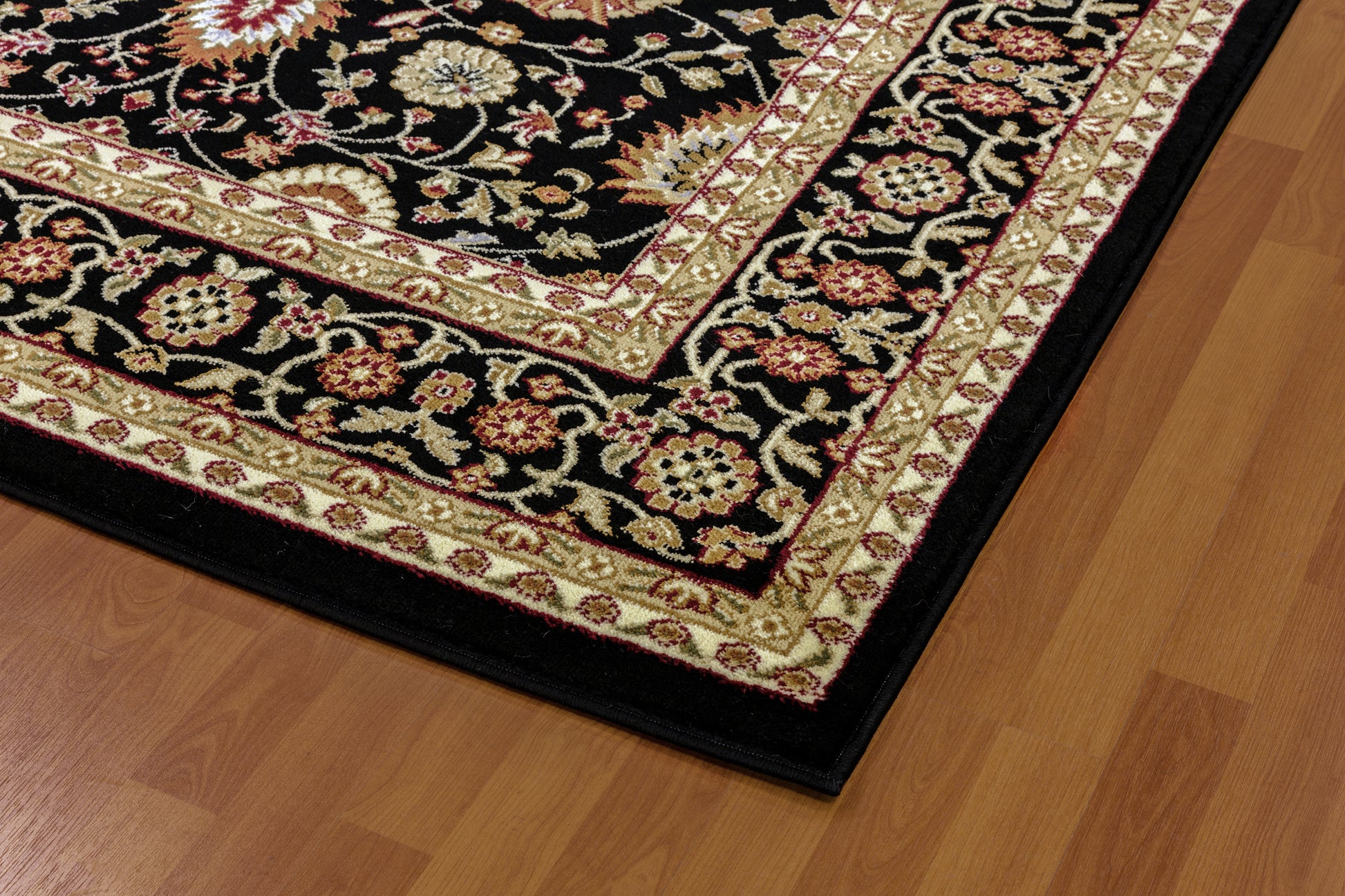 Dynamic Rugs Yazd 2803 Black Traditional Machine-Made Rug