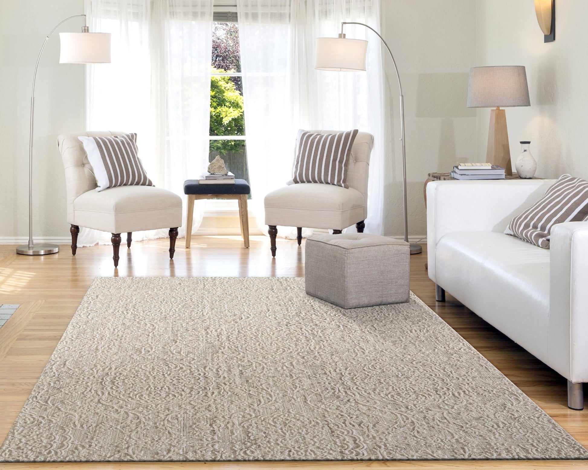 Dynamic Rugs Quartz 27030 Ivory Beige Traditional Machine - Made Rug - Rugs - Dynamic Rugs - Atlanta Designer Rugs