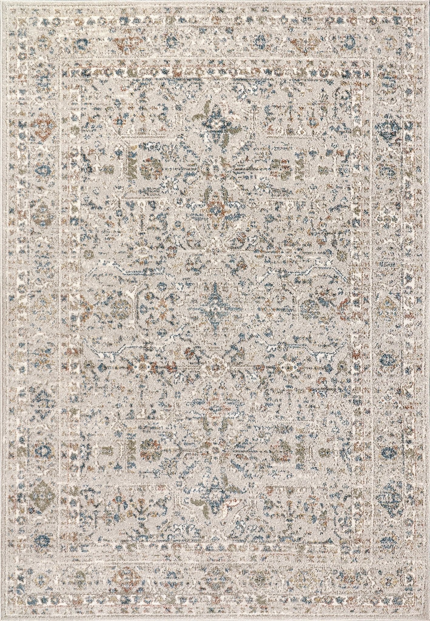 Dynamic Rugs Eclectic 6011 Cream Multi Transitional Machine - Made Rug - Rugs - Dynamic Rugs - Atlanta Designer Rugs