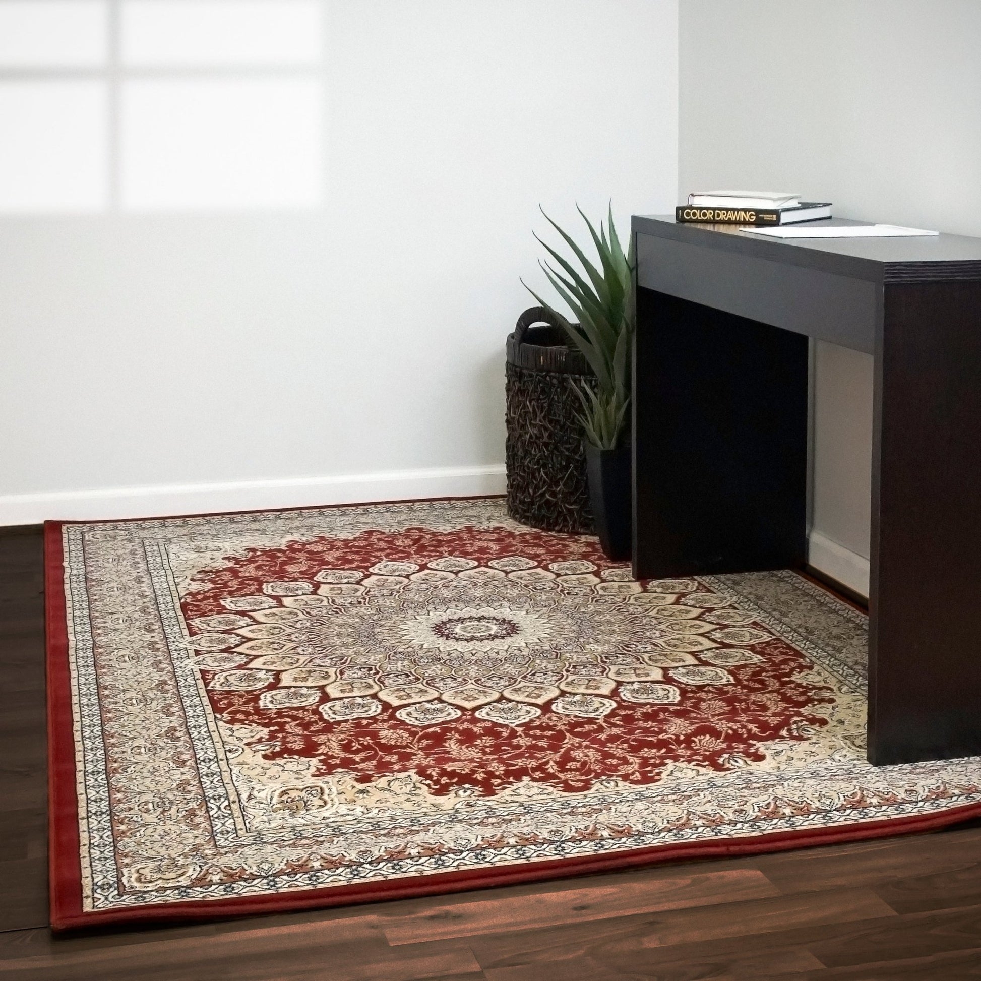 Dynamic Rugs Ancient Garden 57090 Red Traditional Machine - Made Rug - Rugs - Dynamic Rugs - Atlanta Designer Rugs