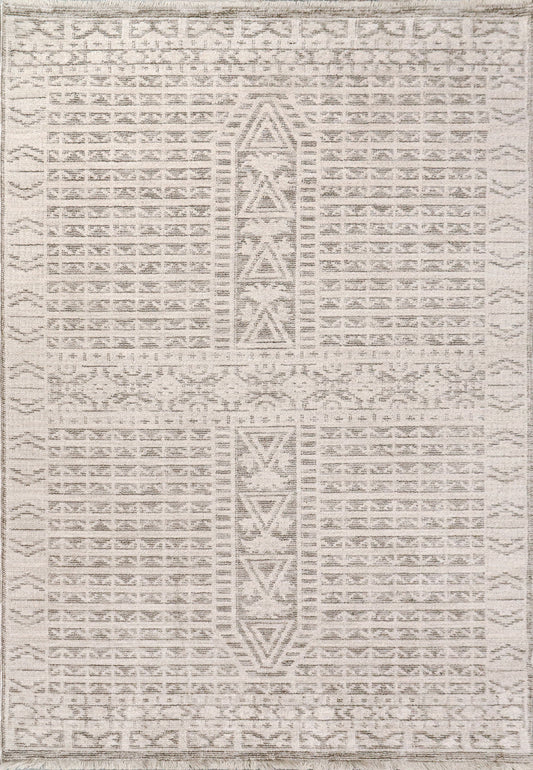 Dynamic Rugs Calypso 13502 Ivory Grey Transitional Machine-Made Rug