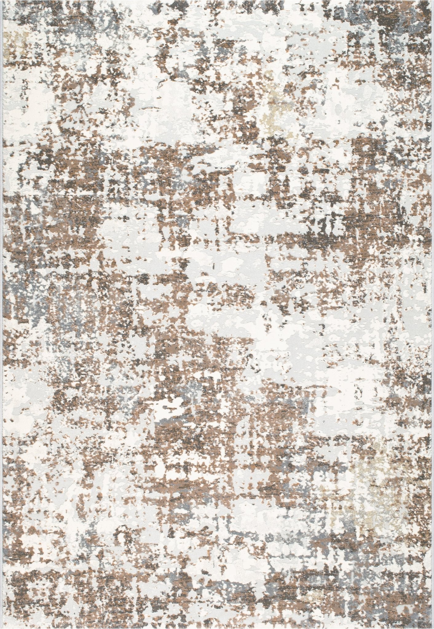 Dynamic Rugs Couture 52016 Ivory Copper Contemporary Machine - Made Rug - Rugs - Dynamic Rugs - Atlanta Designer Rugs