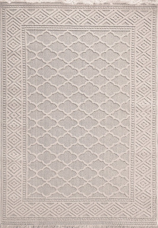 Dynamic Rugs Seville 3605 Ivory Soft Grey Modern Machine - Made Rug - Rugs - Dynamic Rugs - Atlanta Designer Rugs