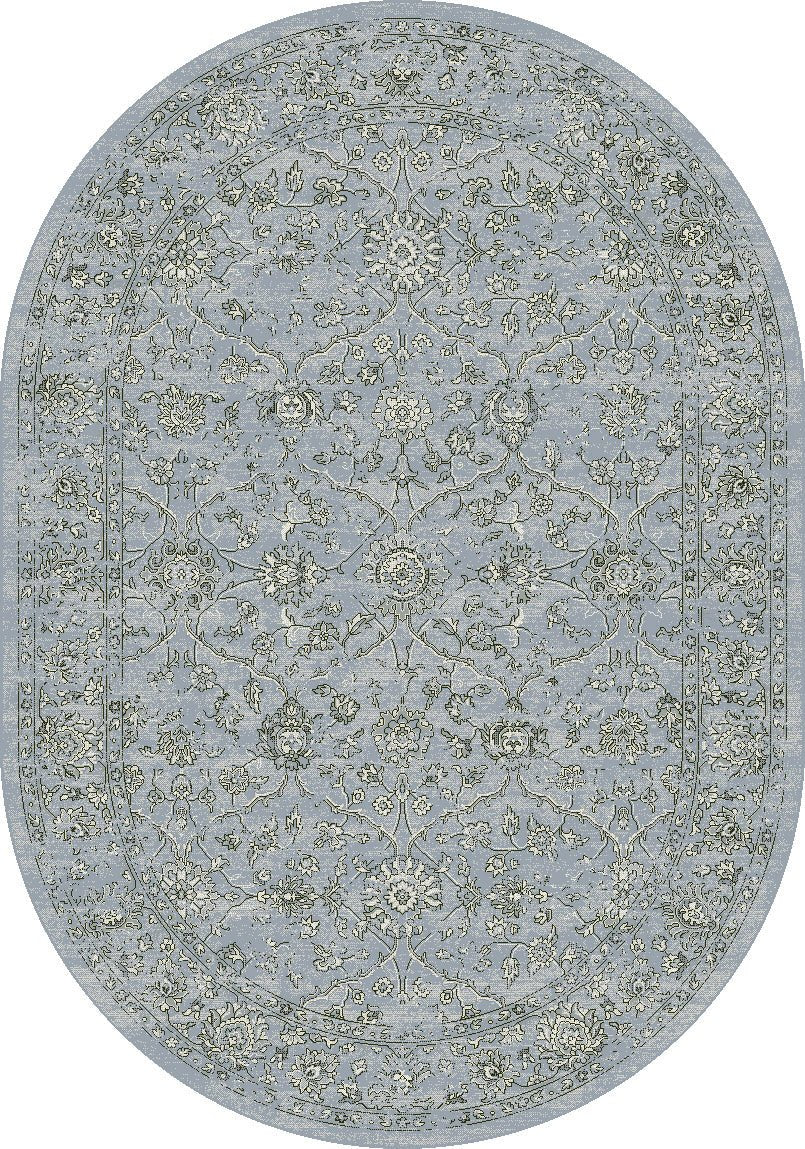 Dynamic Rugs Ancient Garden 57136 Steel Blue Cream Traditional Machine - Made Rug - Rugs - Dynamic Rugs - Atlanta Designer Rugs