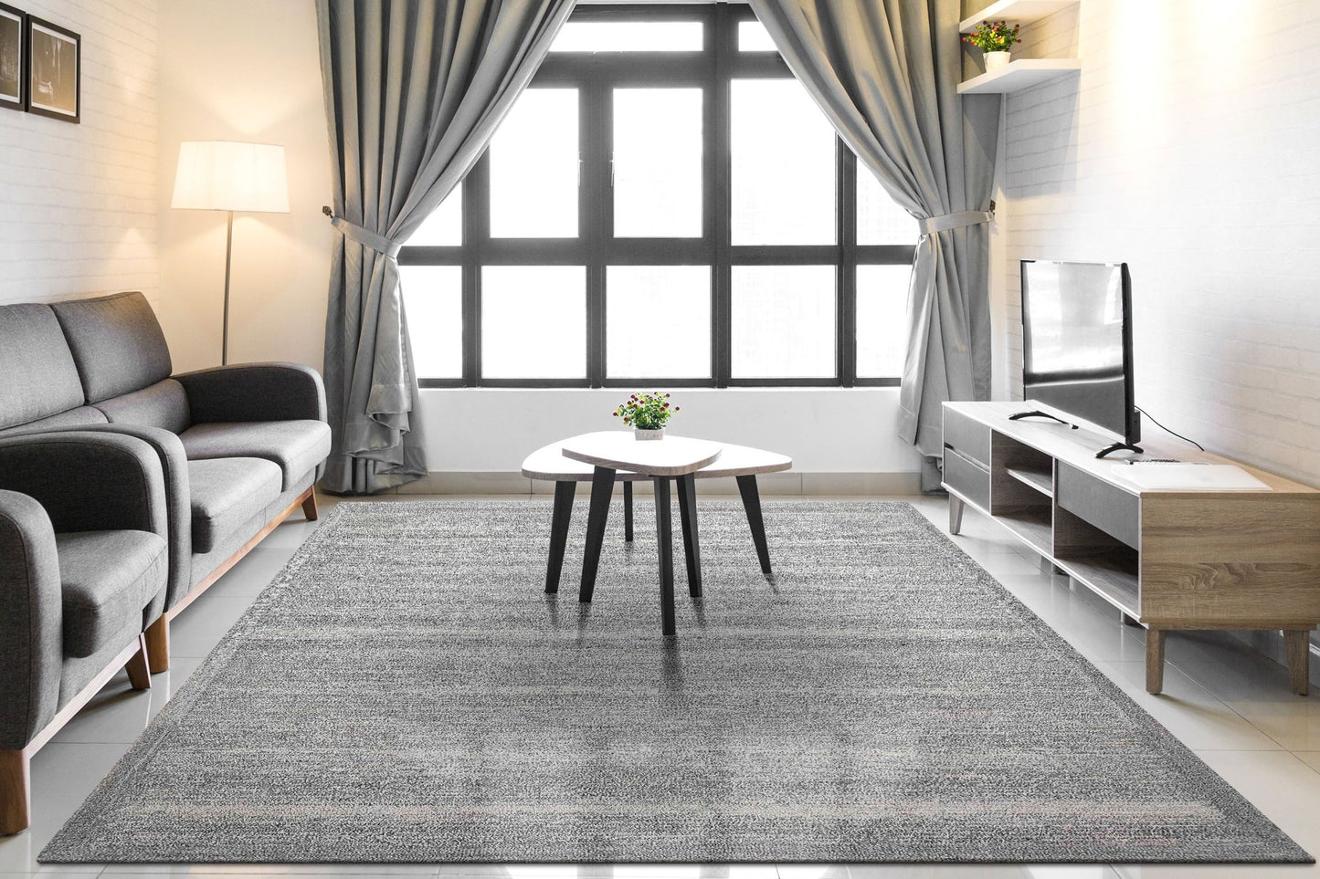 Dynamic Rugs Echo 8580 Grey Black Modern Handmade Rug - Rugs - Dynamic Rugs - Atlanta Designer Rugs