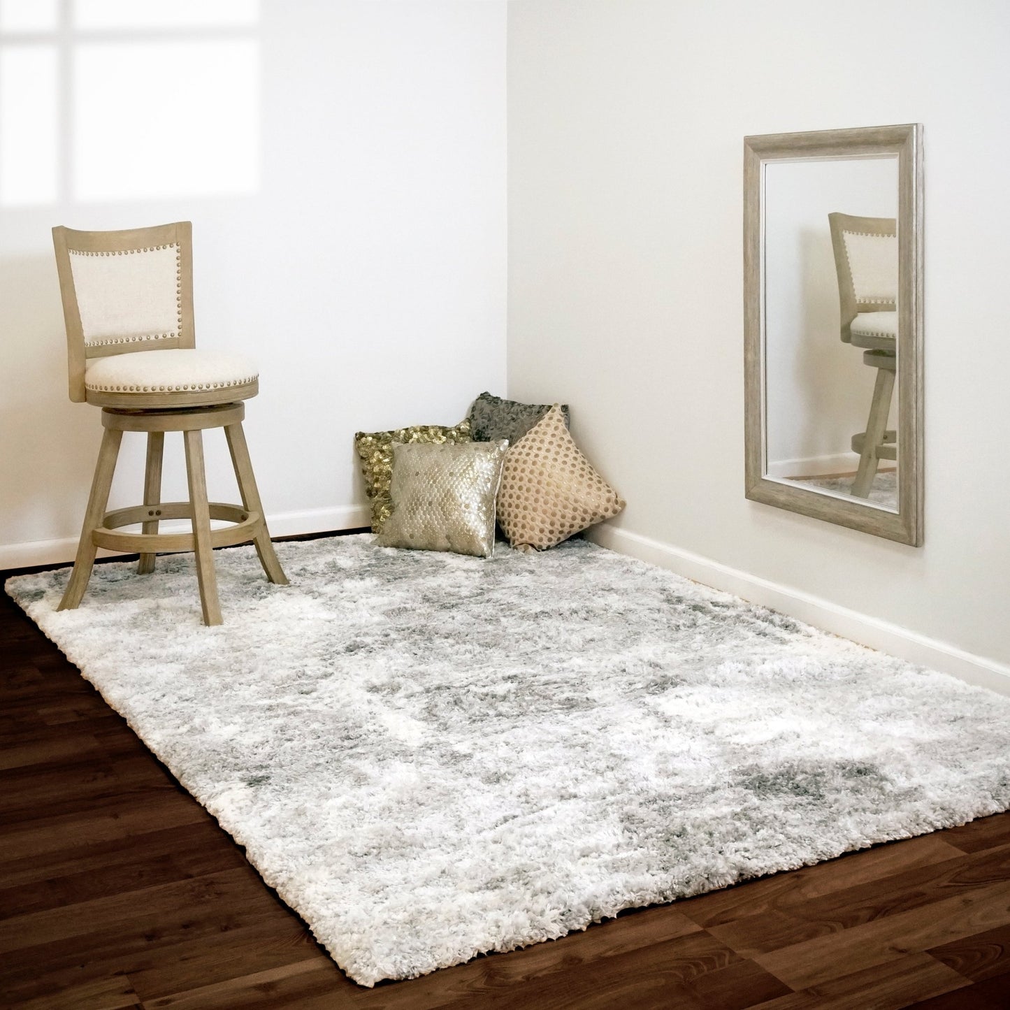 Dynamic Rugs Reverie 3543 Cream Grey Contemporary Machine - Made Rug - Rugs - Dynamic Rugs - Atlanta Designer Rugs