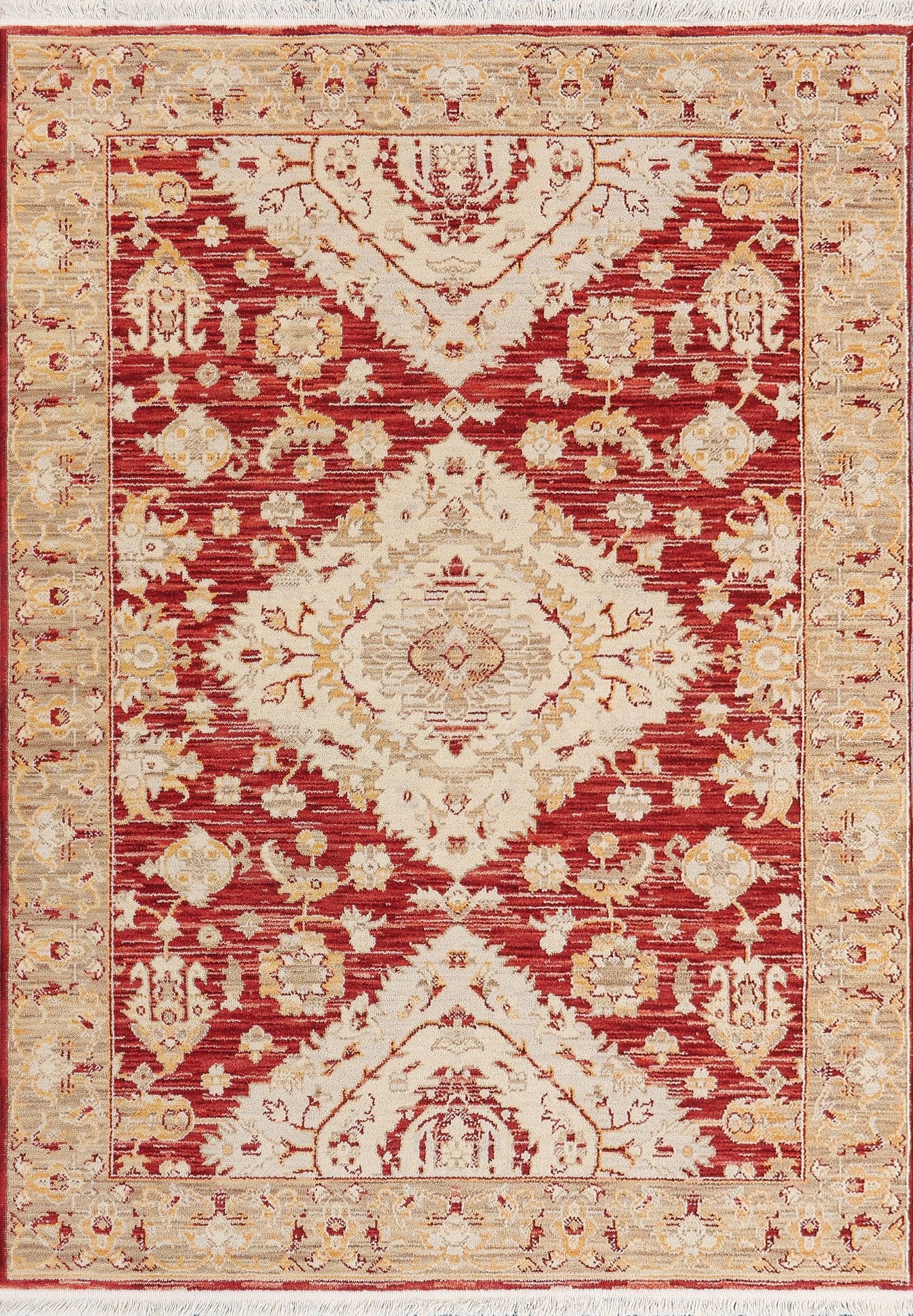 Dynamic Rugs Wade 18606 Red Beige Multi Traditional Machine - Made Rug - Rugs - Dynamic Rugs - Atlanta Designer Rugs