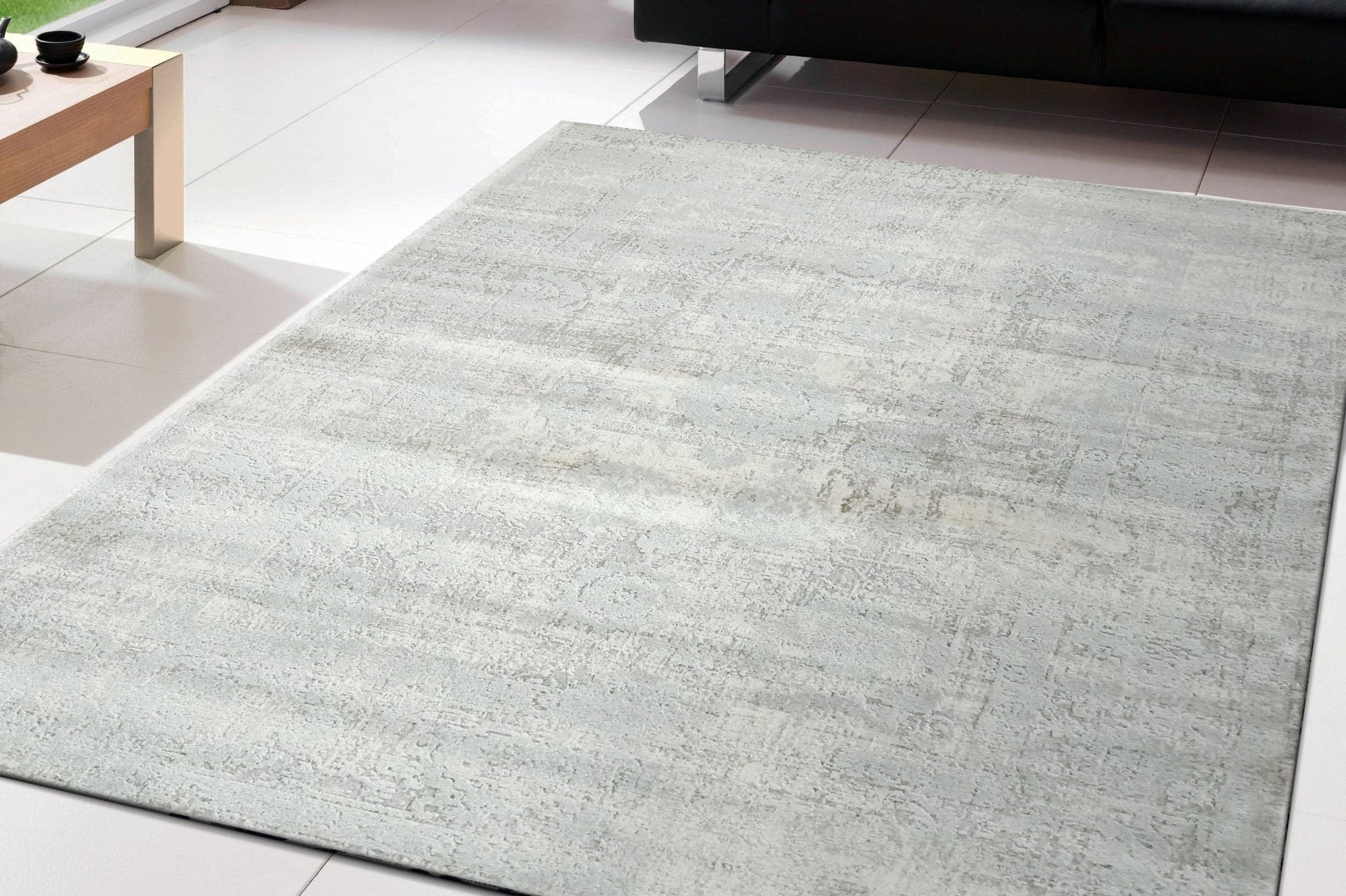 Dynamic Rugs Castilla 3530 Cream Silver Modern Machine - Made Rug - Rugs - Dynamic Rugs - Atlanta Designer Rugs