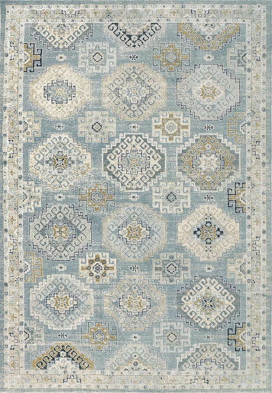 Dynamic Rugs Annalise 7607 Blue Beige Cream Transitional Machine - Made Rug - Rugs - Dynamic Rugs - Atlanta Designer Rugs