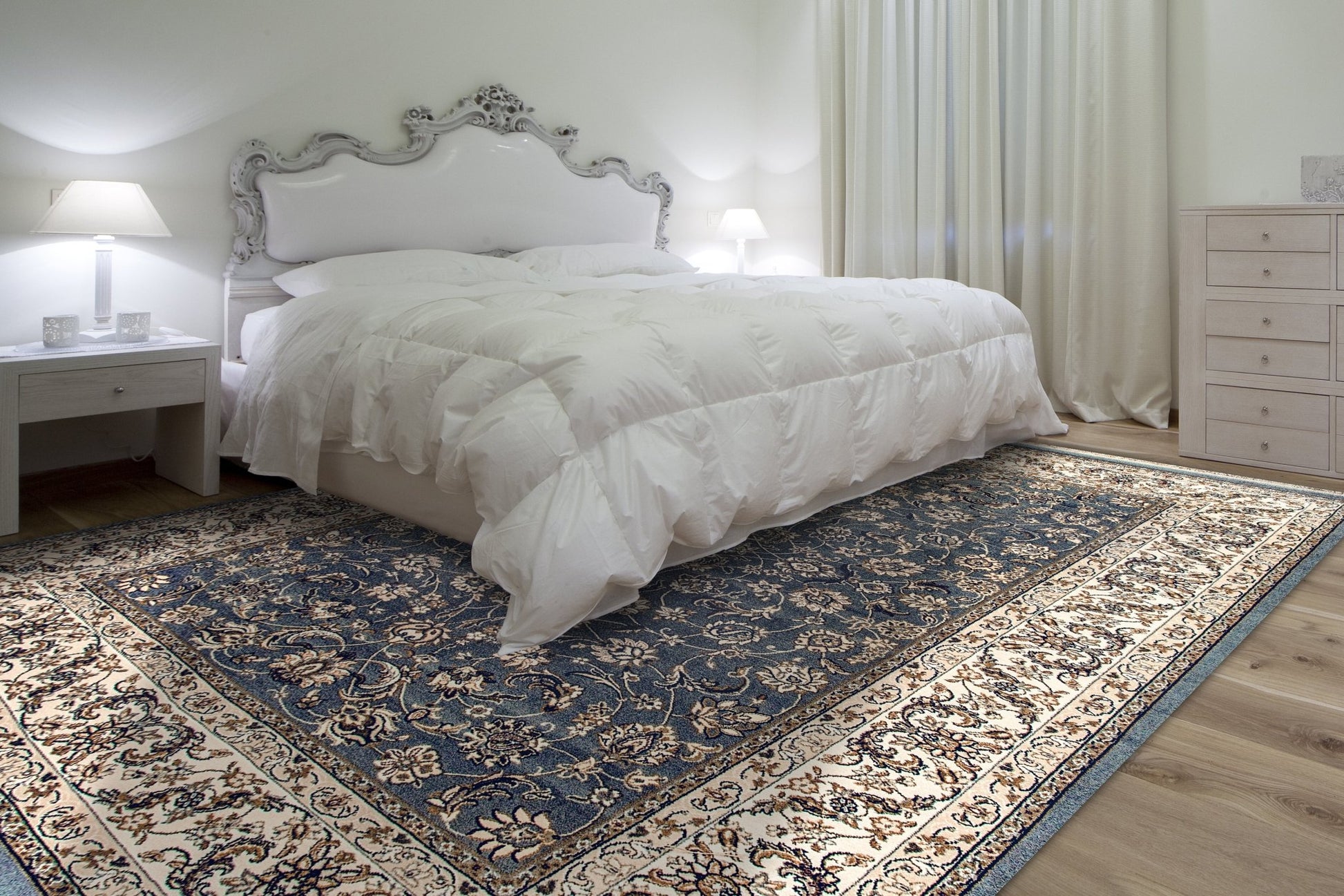 Dynamic Rugs Brilliant 72284 Blue Traditional Machine - Made Rug - Rugs - Dynamic Rugs - Atlanta Designer Rugs