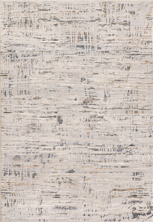 Dynamic Rugs Marina 8055 White Grey Modern Machine-Made Rug