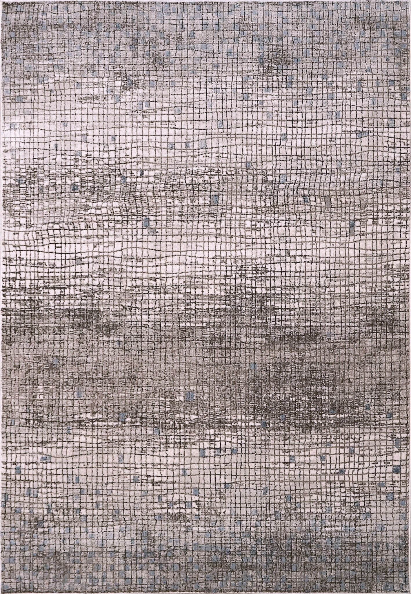 Dynamic Rugs Harlow 4808 Ivory Grey Blue Modern Machine - Made Rug - Rugs - Dynamic Rugs - Atlanta Designer Rugs