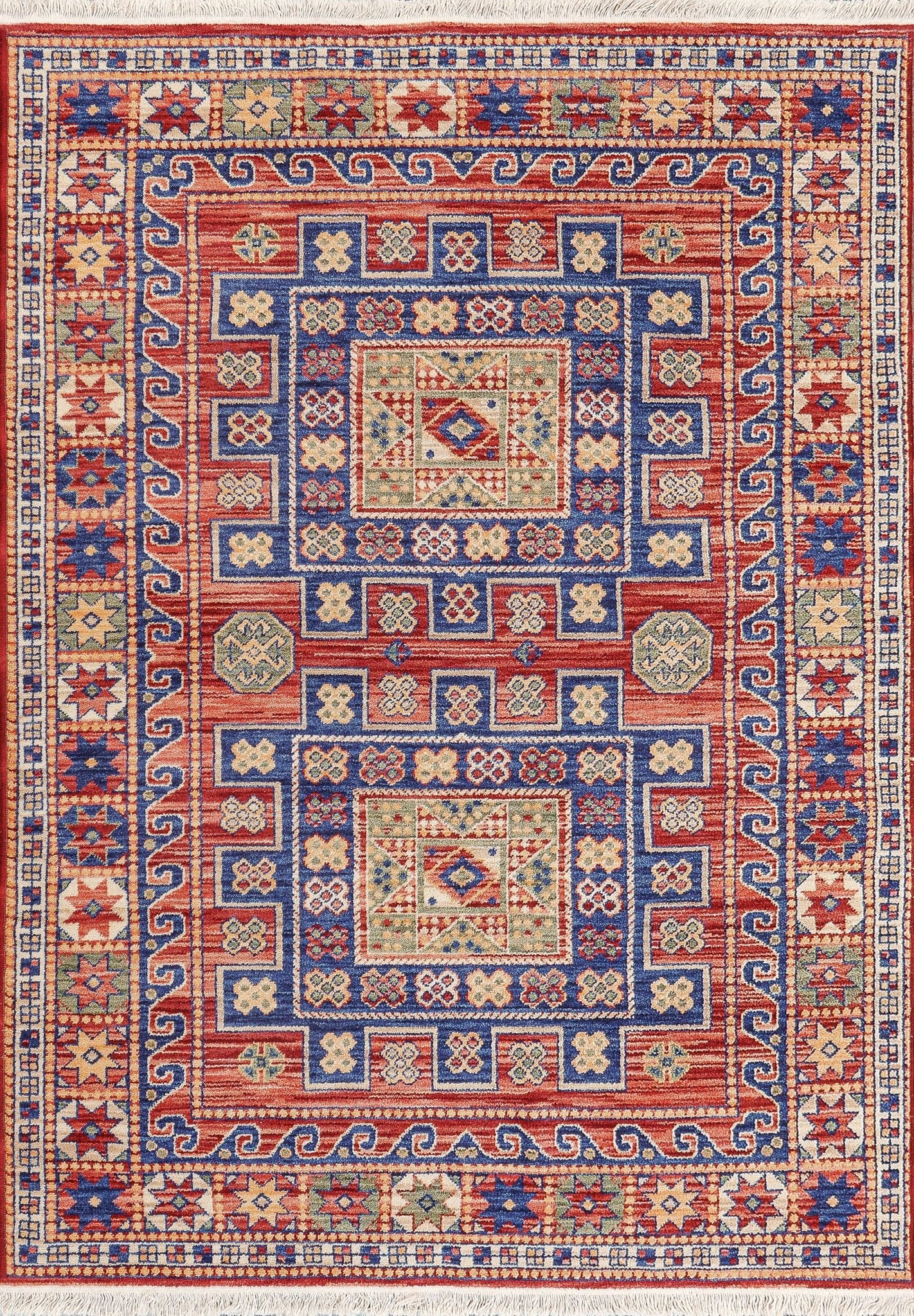 Dynamic Rugs Wade 18604 Red Multi Transitional Machine - Made Rug - Rugs - Dynamic Rugs - Atlanta Designer Rugs