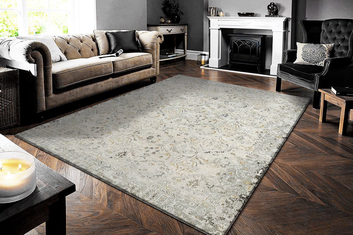 Dynamic Rugs Annalise 7602 Cream Multi Transitional Machine - Made Rug - Rugs - Dynamic Rugs - Atlanta Designer Rugs