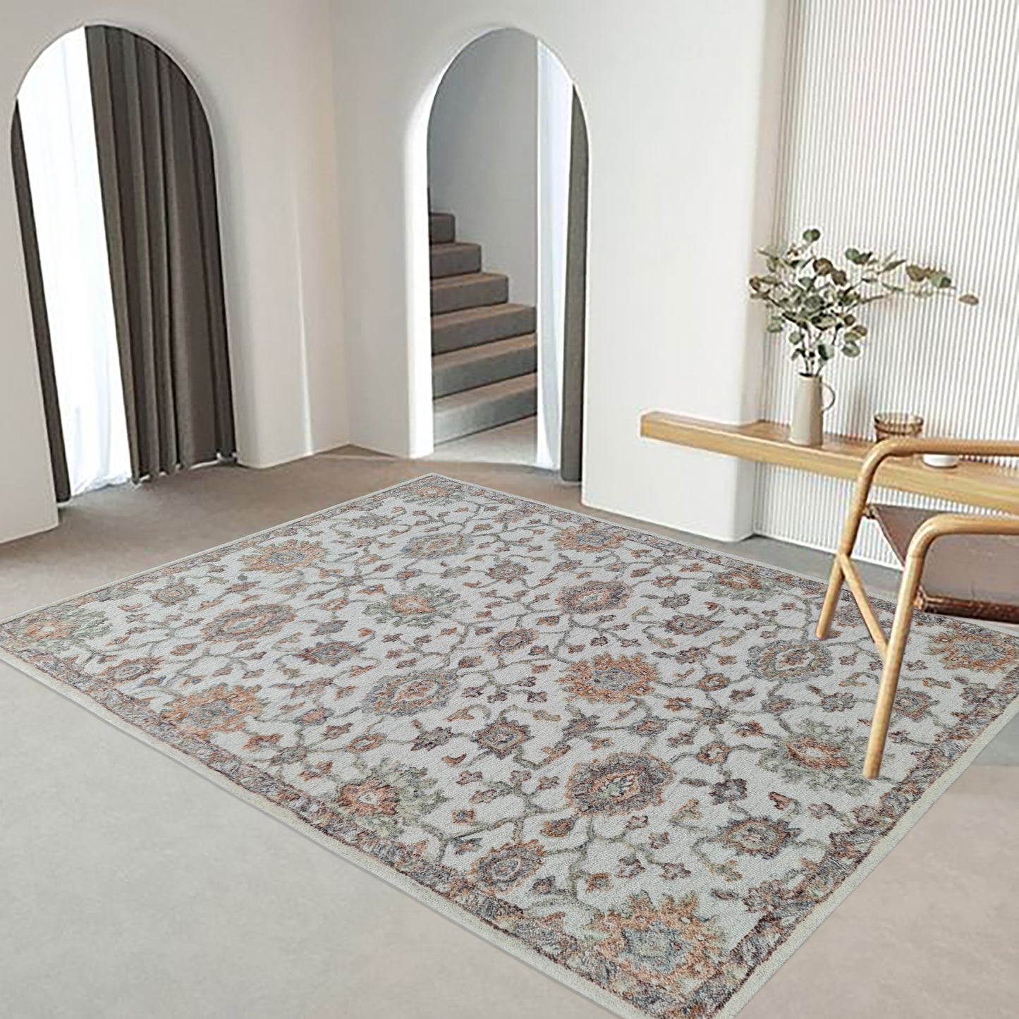 Dynamic Rugs Daisy 9084 Ivory Multi Transitional Handmade Rug - Rugs - Dynamic Rugs - Atlanta Designer Rugs