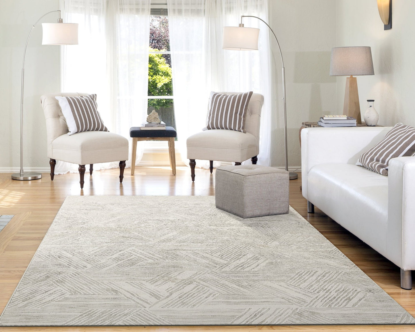 Dynamic Rugs Quartz 27041 Ivory Transitional Machine - Made Rug - Rugs - Dynamic Rugs - Atlanta Designer Rugs