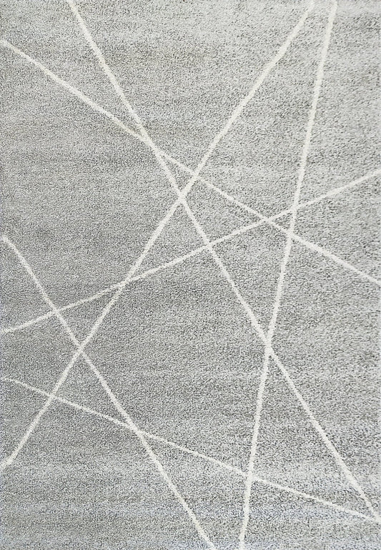 Dynamic Rugs Mehari 23277 Grey Ivory Contemporary Machine - Made Rug - Rugs - Dynamic Rugs - Atlanta Designer Rugs