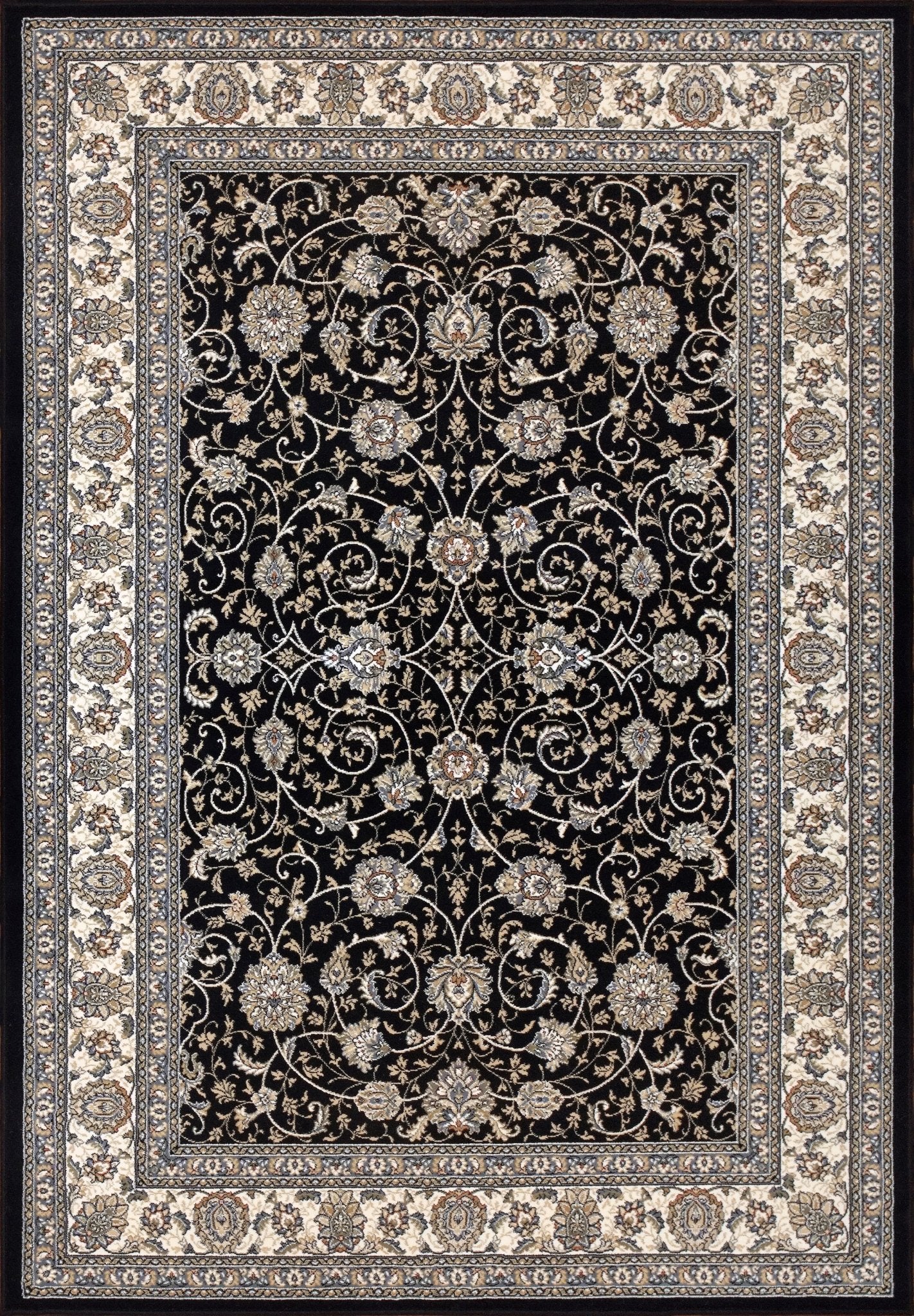 Dynamic Rugs Ancient Garden 57120 Blue Ivory Traditional Machine - Made Rug - Rugs - Dynamic Rugs - Atlanta Designer Rugs