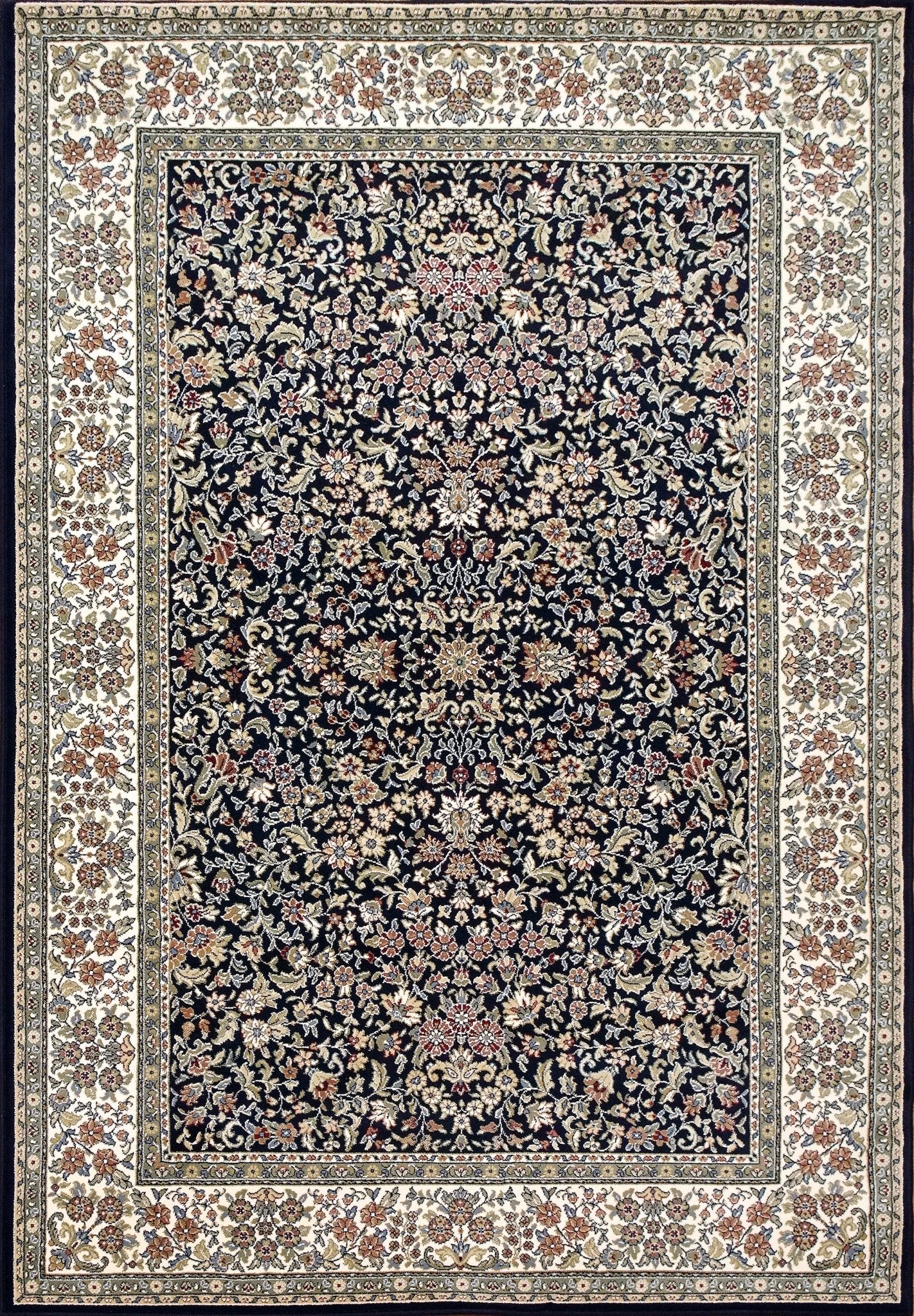 Dynamic Rugs Ancient Garden 57078 Blue Ivory Traditional Machine - Made Rug - Rugs - Dynamic Rugs - Atlanta Designer Rugs