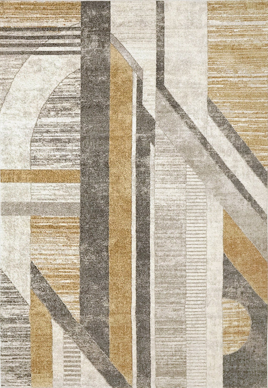 Dynamic Rugs Zahara 4415 Grey Gold Modern Machine - Made Rug - Rugs - Dynamic Rugs - Atlanta Designer Rugs