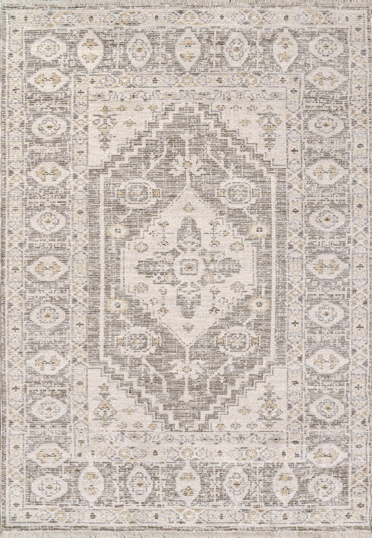 Dynamic Rugs Calypso 13501 Ivory Grey Traditional Machine-Made Rug